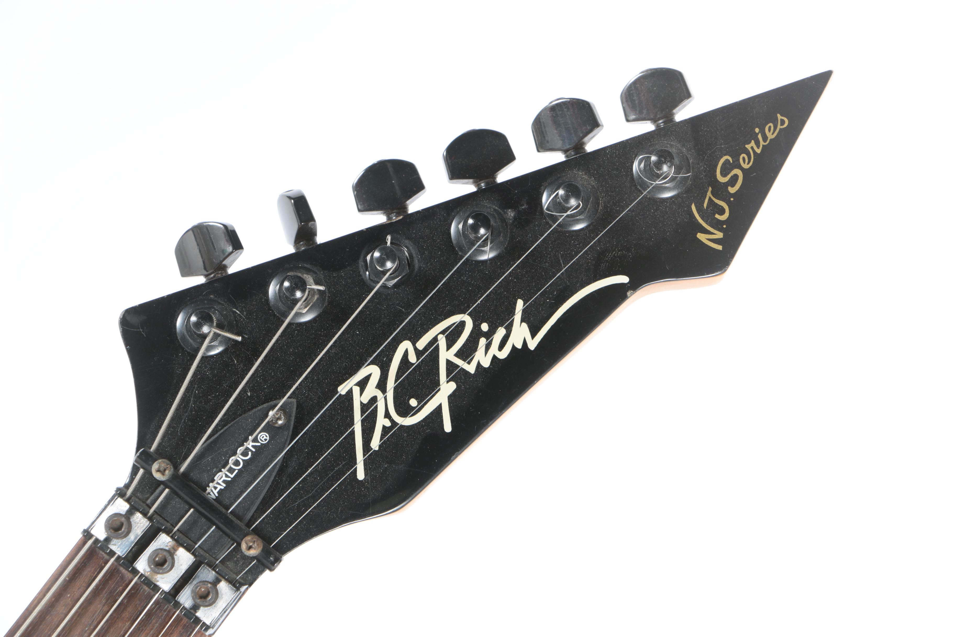 BC Rich "NJ Series" Warlock Electric Guitar with Gig Bag and Strings