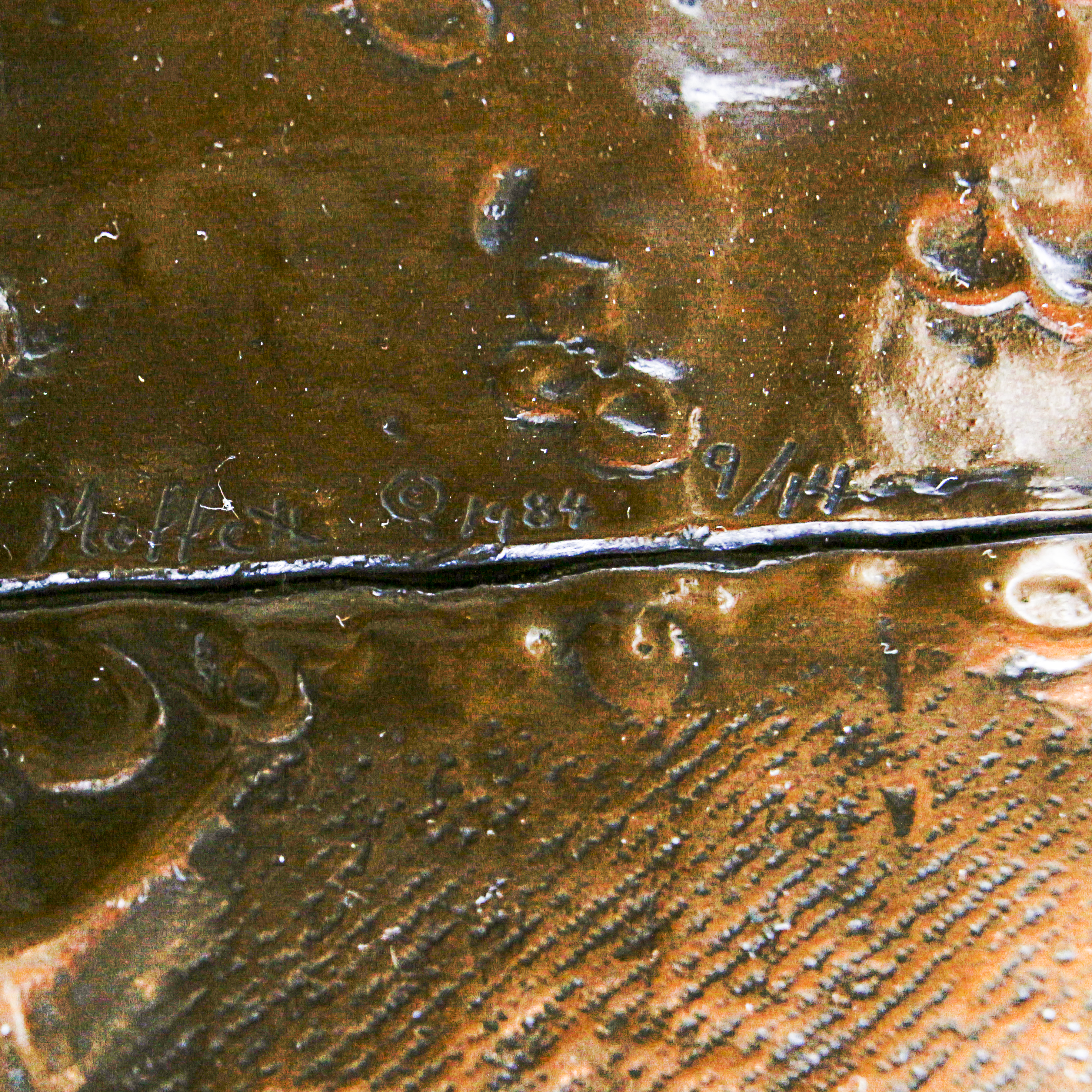 Vintage Nick Moffett Bronze Sculpture