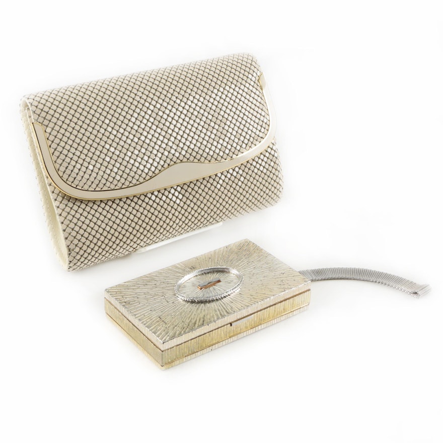 Vintage Evans Evening Wristlet and Mesh Clutch