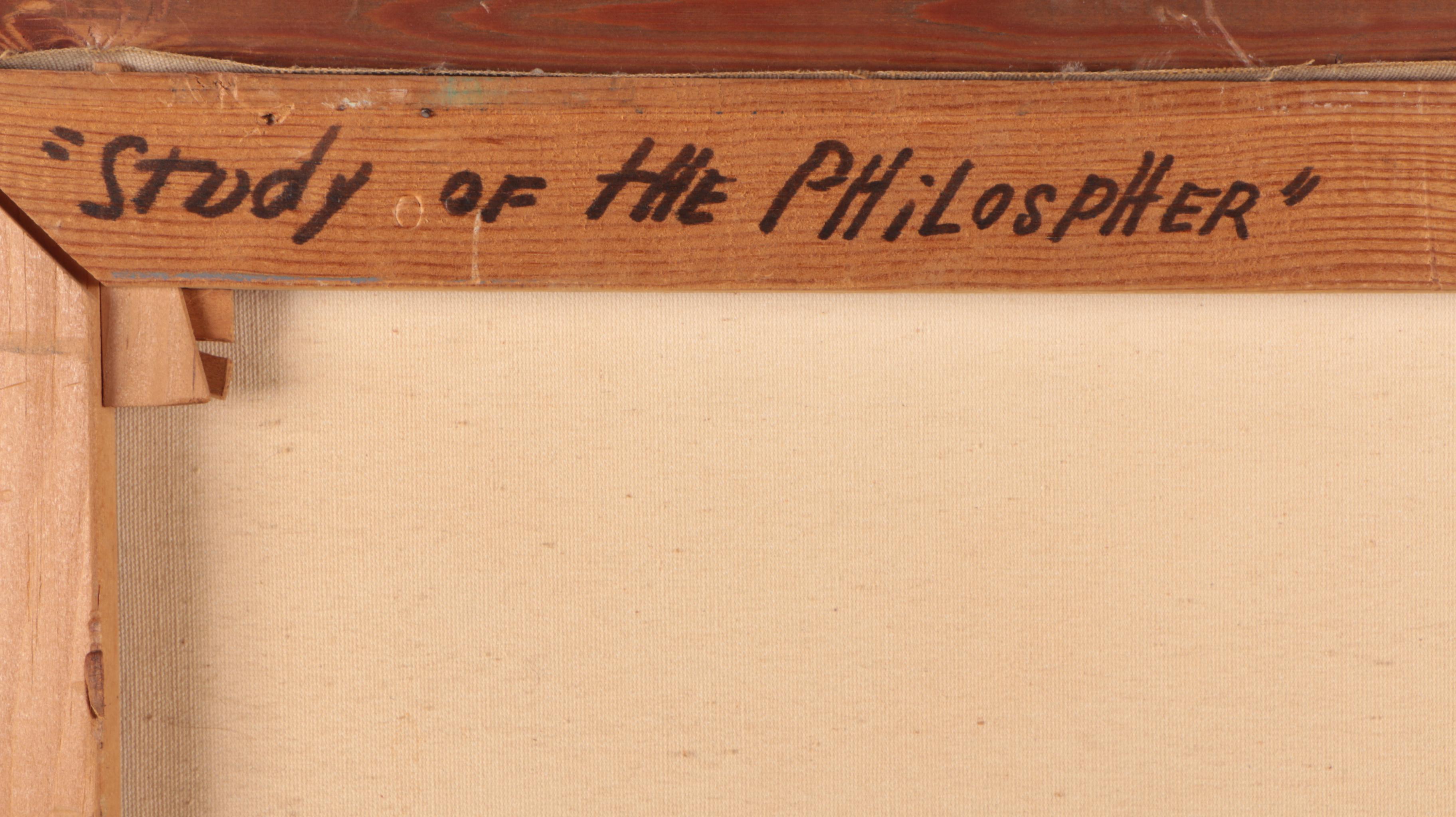 Lyric Oil Painting on Canvas "Study of the Philosopher"