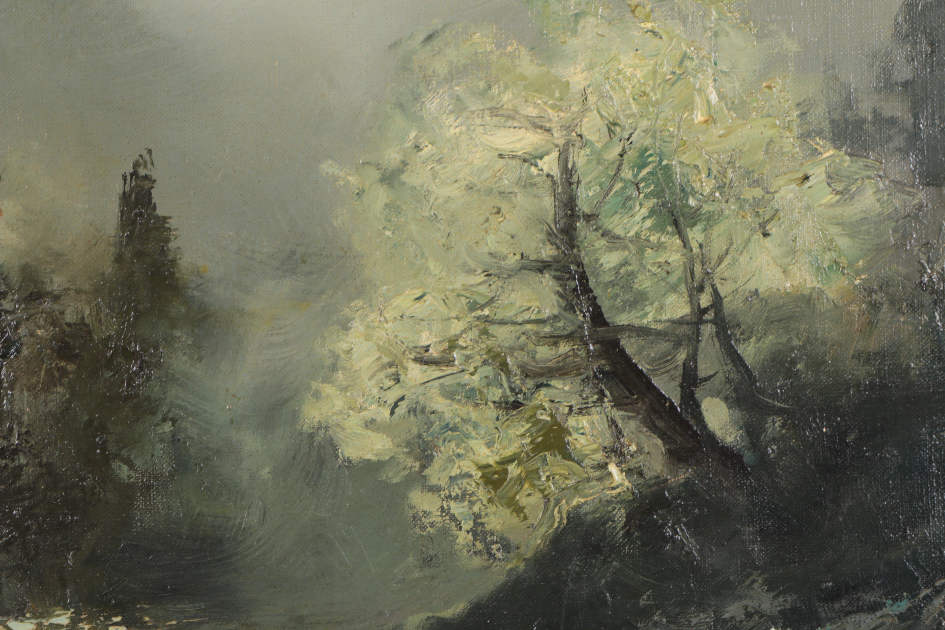 Mitsuzo Shimizu Oil on Canvas Landscape Painting