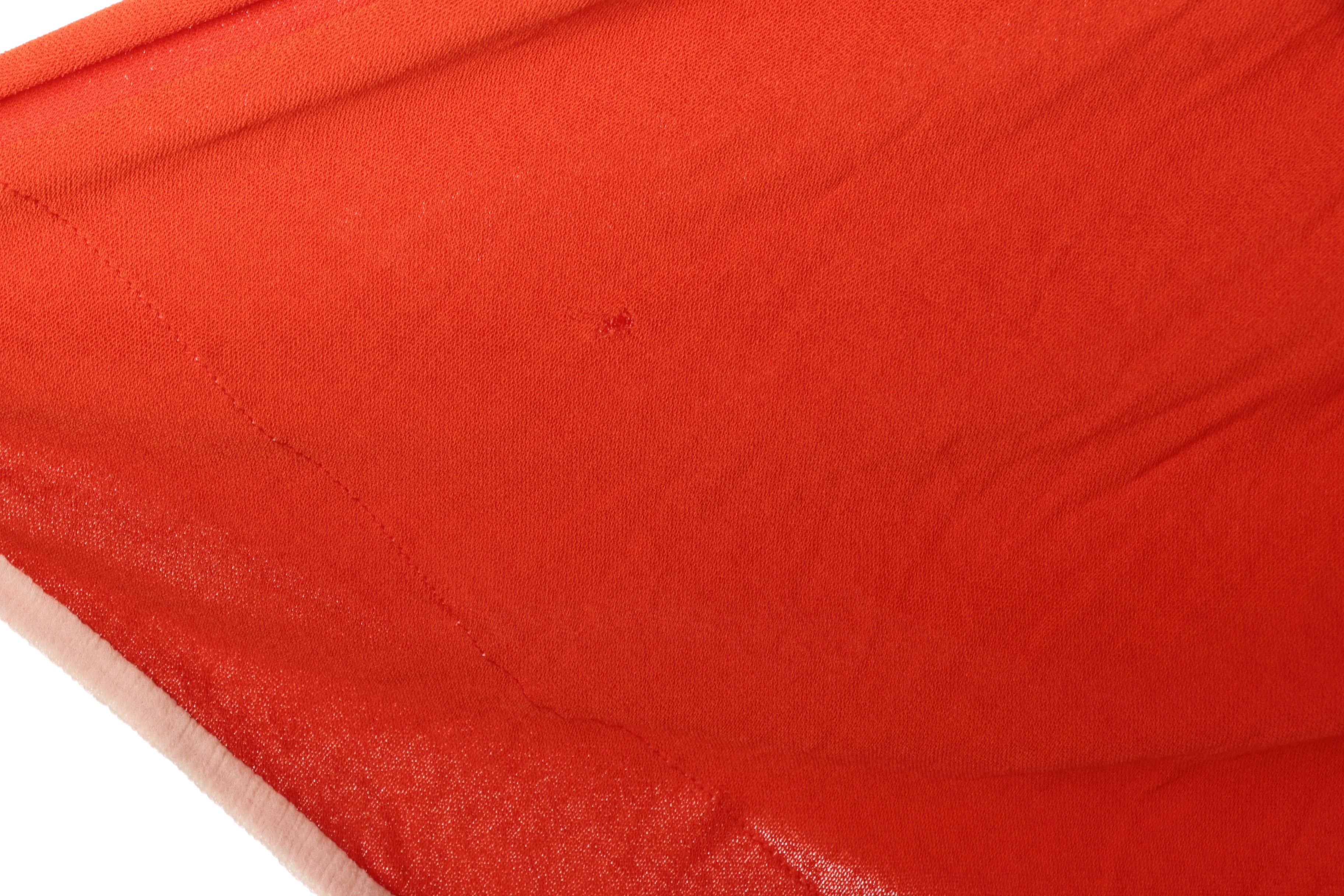 Prada Orange Wrap Skirt