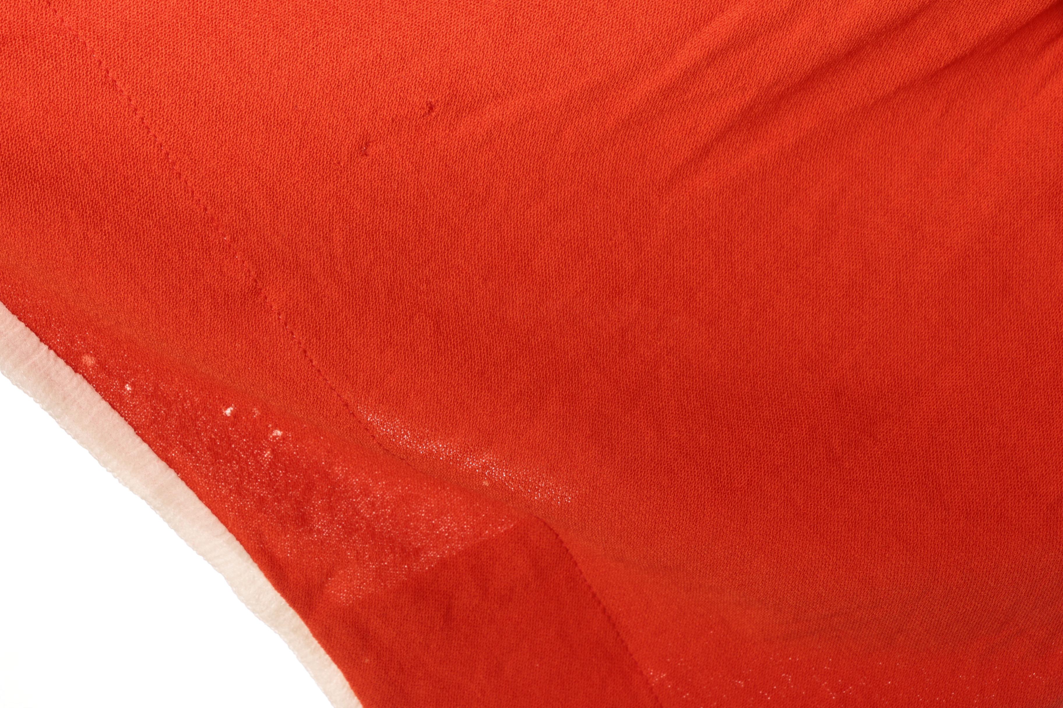 Prada Orange Wrap Skirt