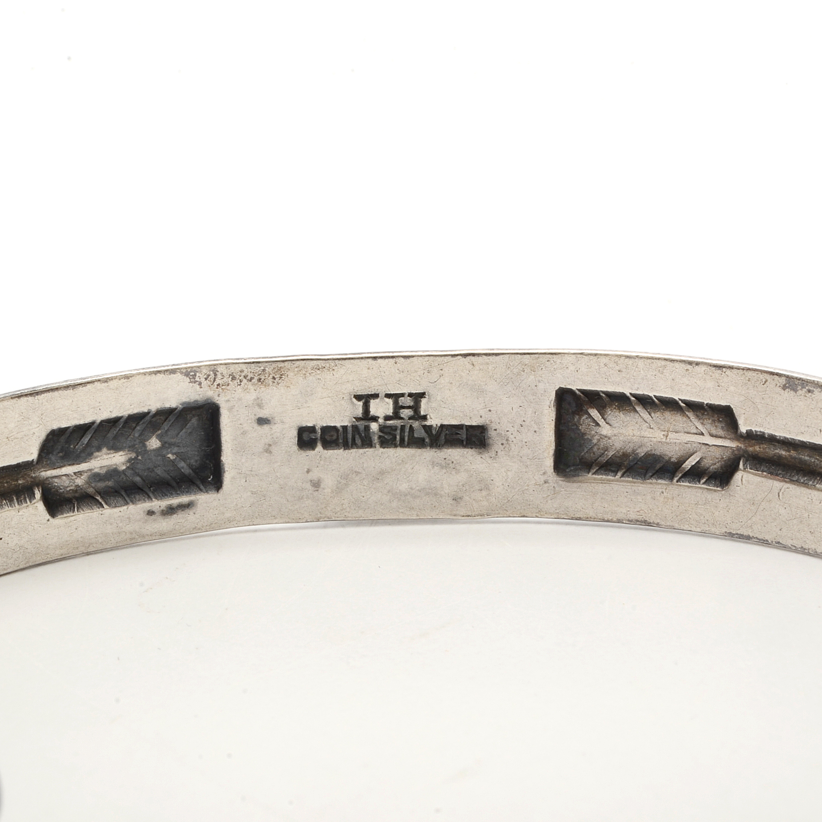 Two Coin Silver Southwestern Style Cuff Bracelets