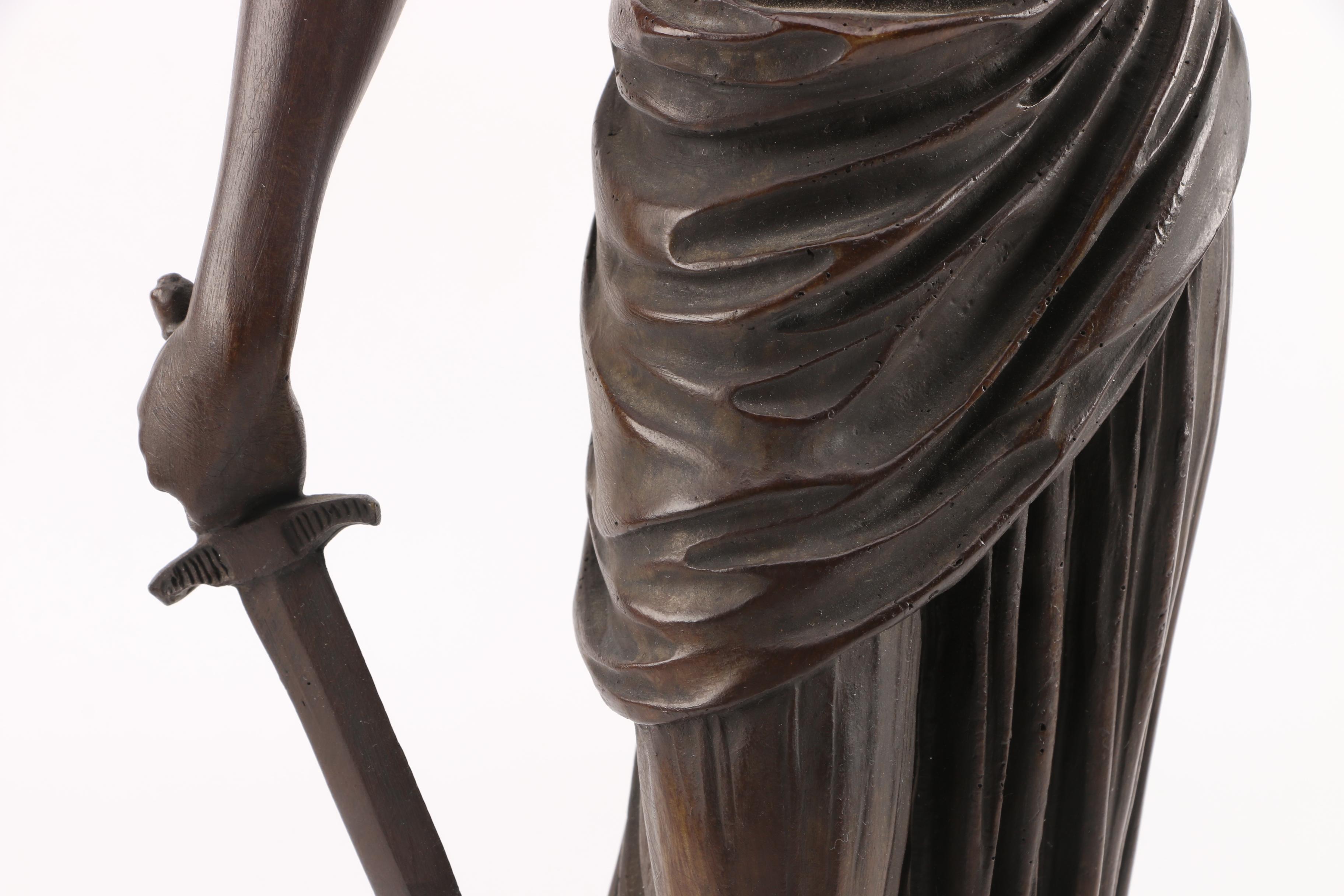 Bronze "Blind Justice" Figurine