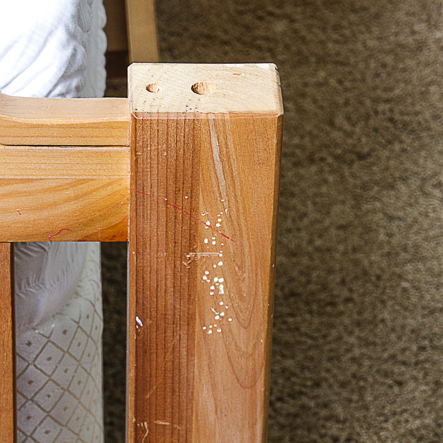 Knotty Pine Twin-Size Bed Frame