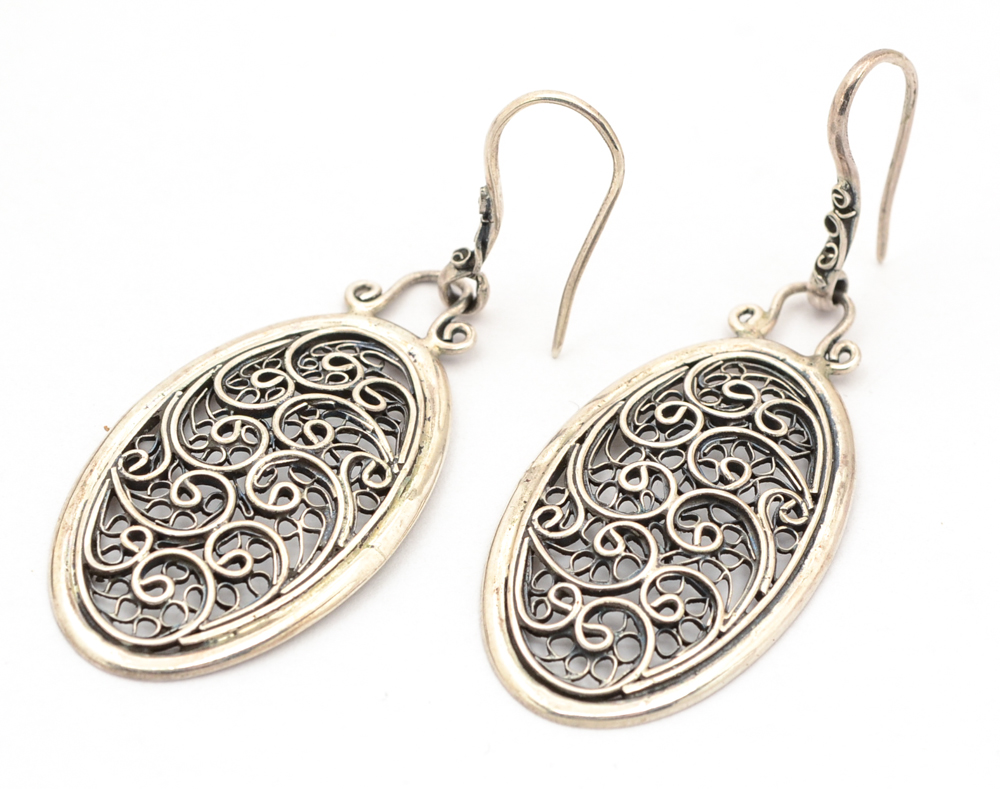 Sajen Sterling Silver Earrings and Bracelet with Agate