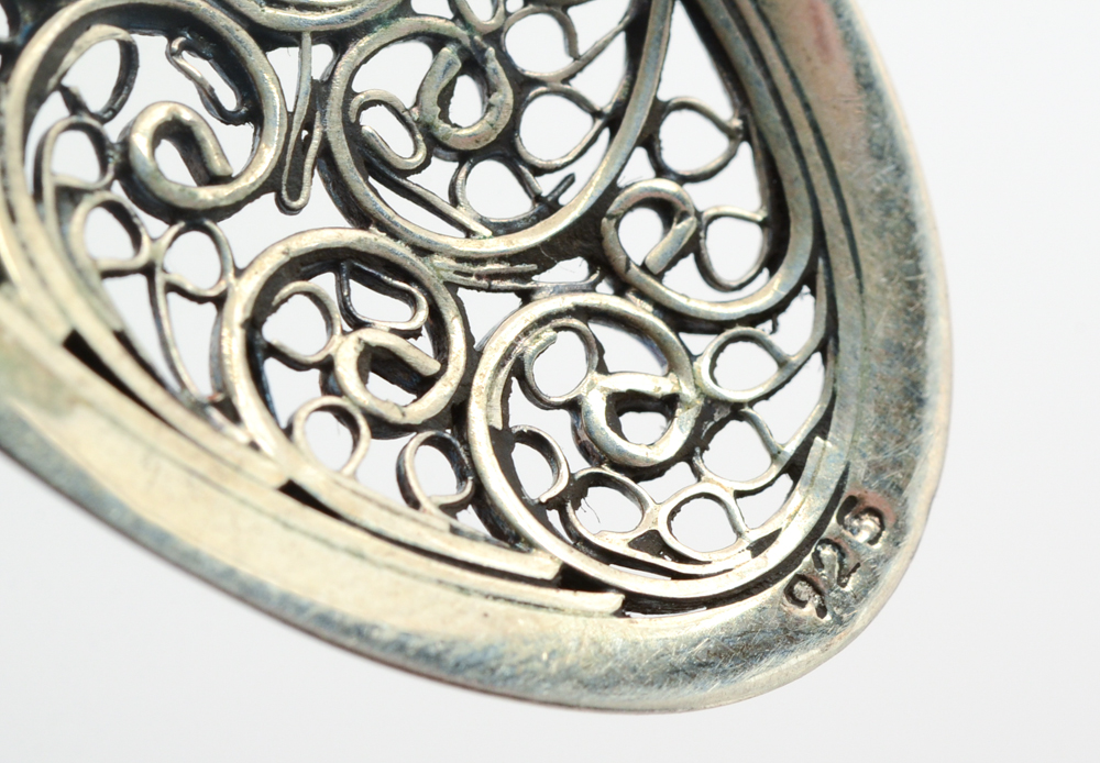 Sajen Sterling Silver Earrings and Bracelet with Agate