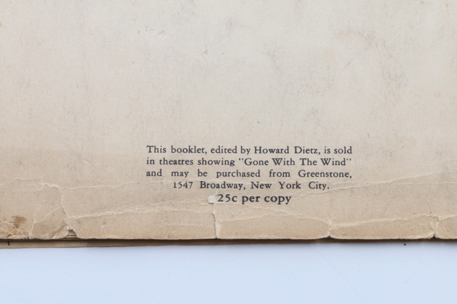 "Gone with The Wind" Promotional Movie Photograph and Theatre Program