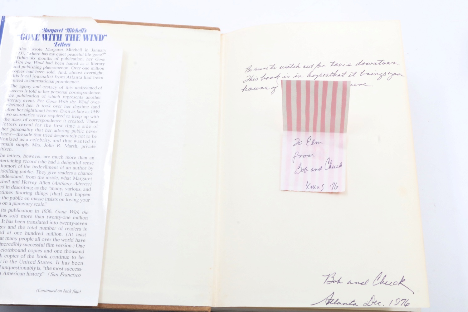 1976 First Edition "Margaret Mitchell's Gone With The Wind Letters: 1936-1949"