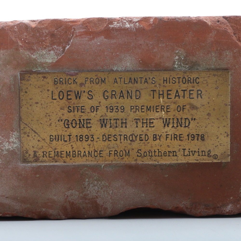 Atlanta's Loew's Grand Theater "Gone With The Wind" Brick