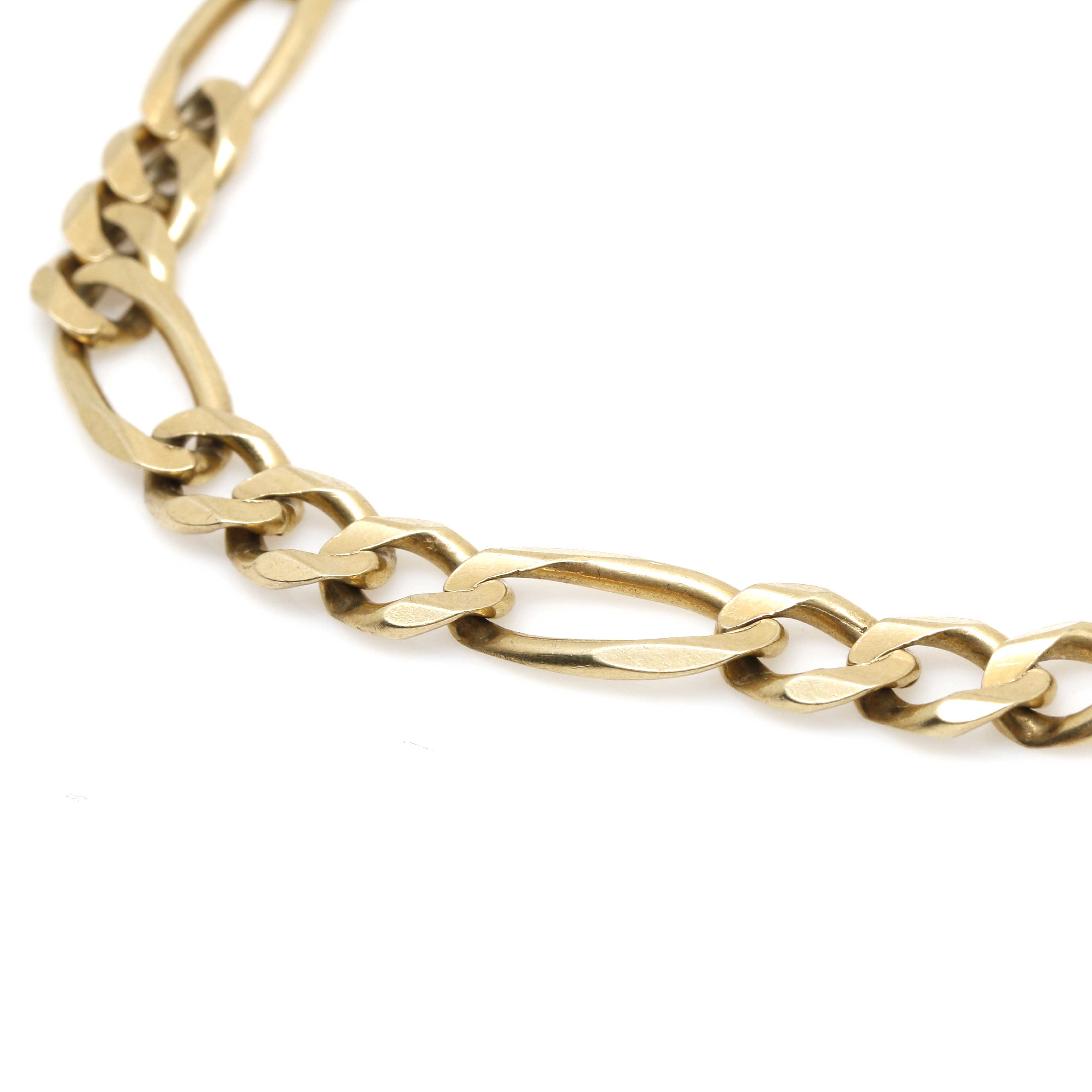 10K Yellow Gold Figaro Chain Bracelet