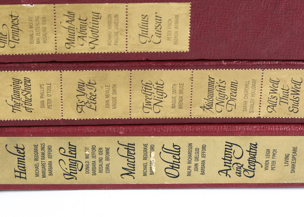 Vintage "Living Shakespeare" Record Sets