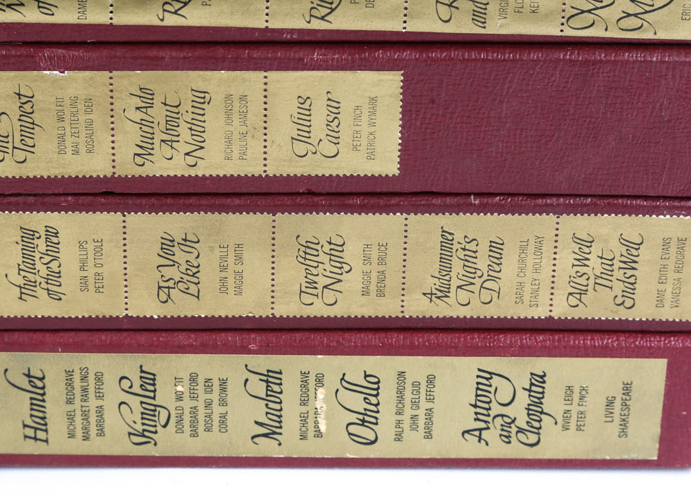 Vintage "Living Shakespeare" Record Sets