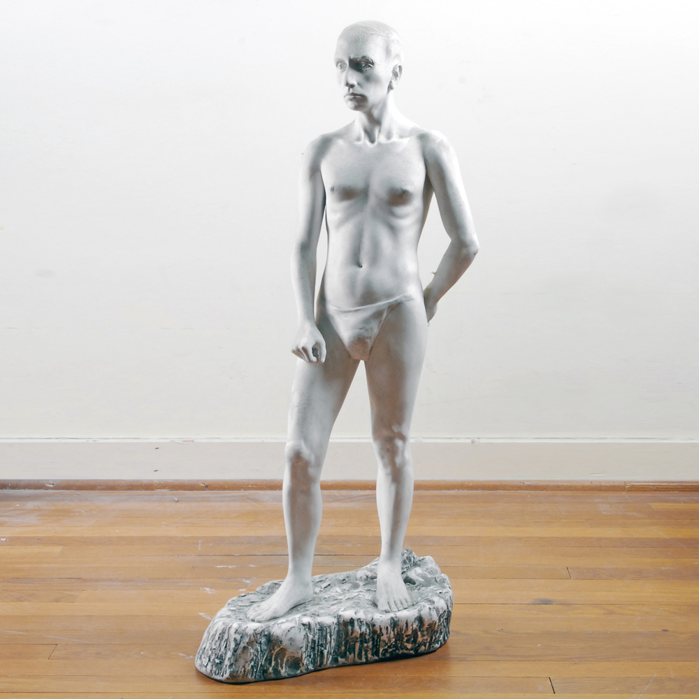 Joan Weiss 1966 Plaster Sculpture of a Man