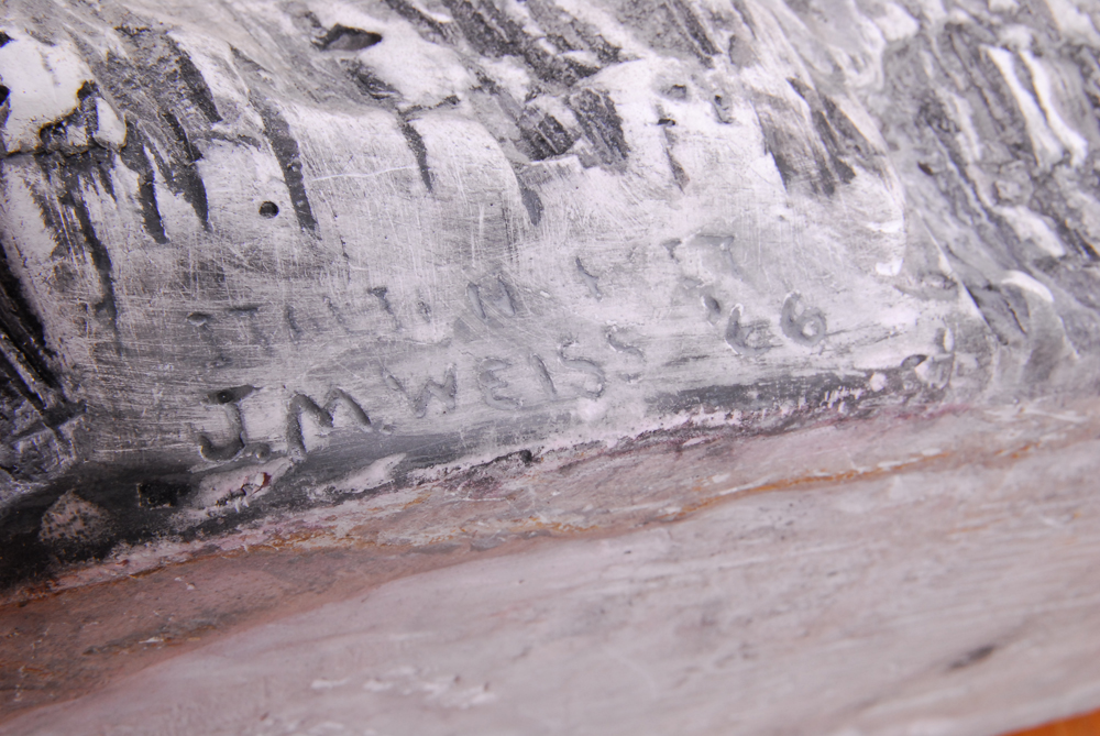 Joan Weiss 1966 Plaster Sculpture of a Man