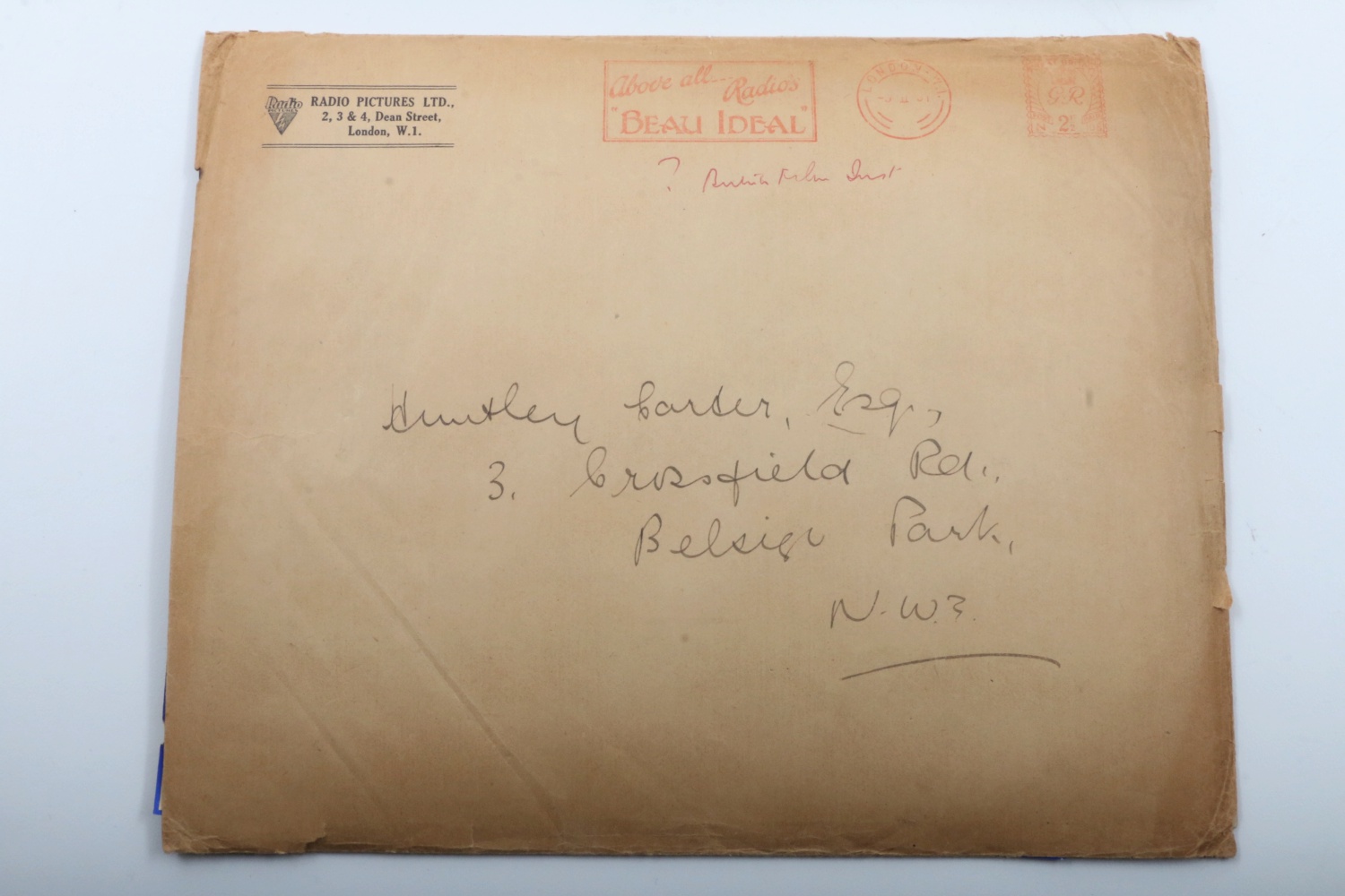 Large Collection of Early Film Photography from Huntly Carter Archives