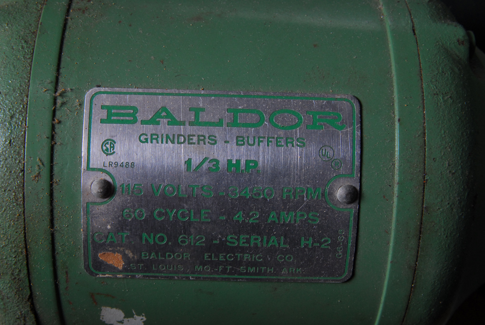 Baldor Grinder Buffer, Dremel Multi-Purpose Tool, and Delta Band Saw