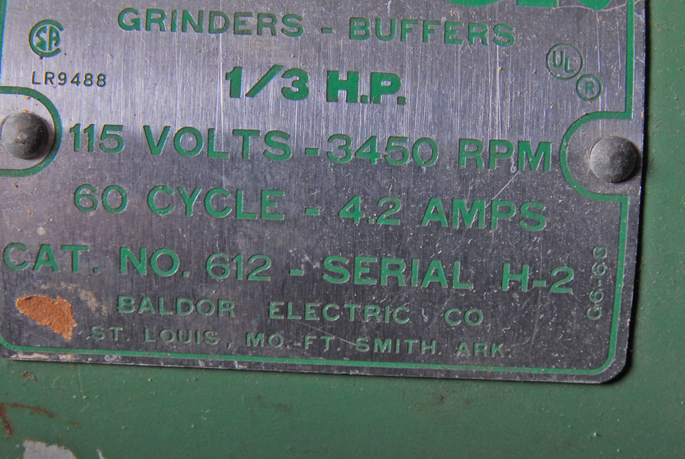 Baldor Grinder Buffer, Dremel Multi-Purpose Tool, and Delta Band Saw