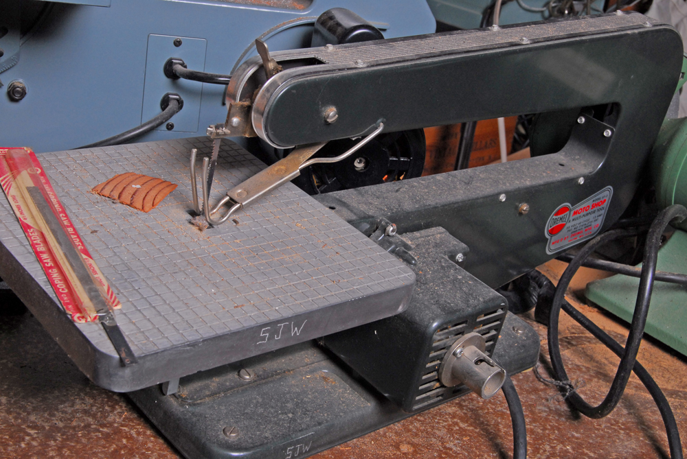 Baldor Grinder Buffer, Dremel Multi-Purpose Tool, and Delta Band Saw