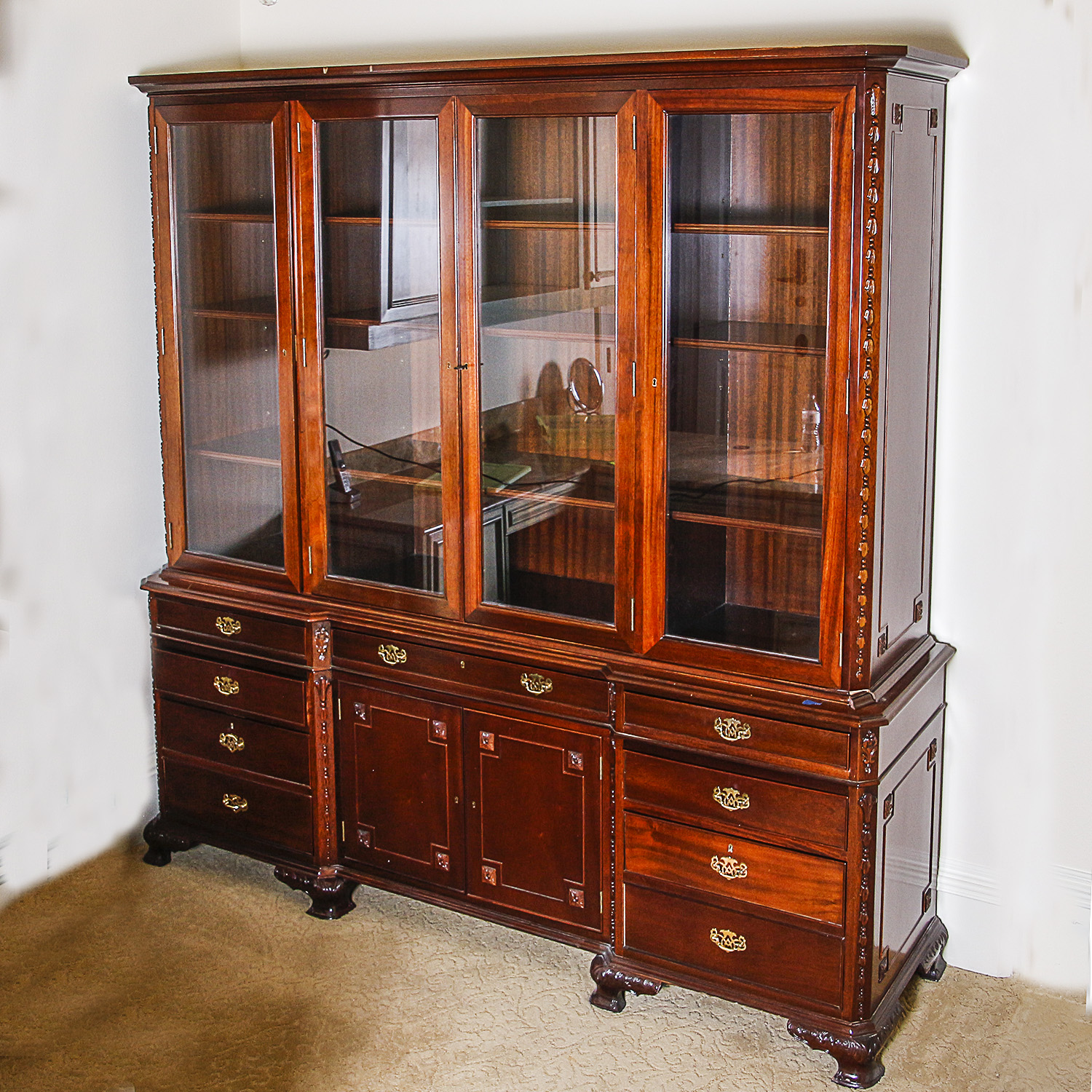Georgian Style China Cabinet or Bookcase