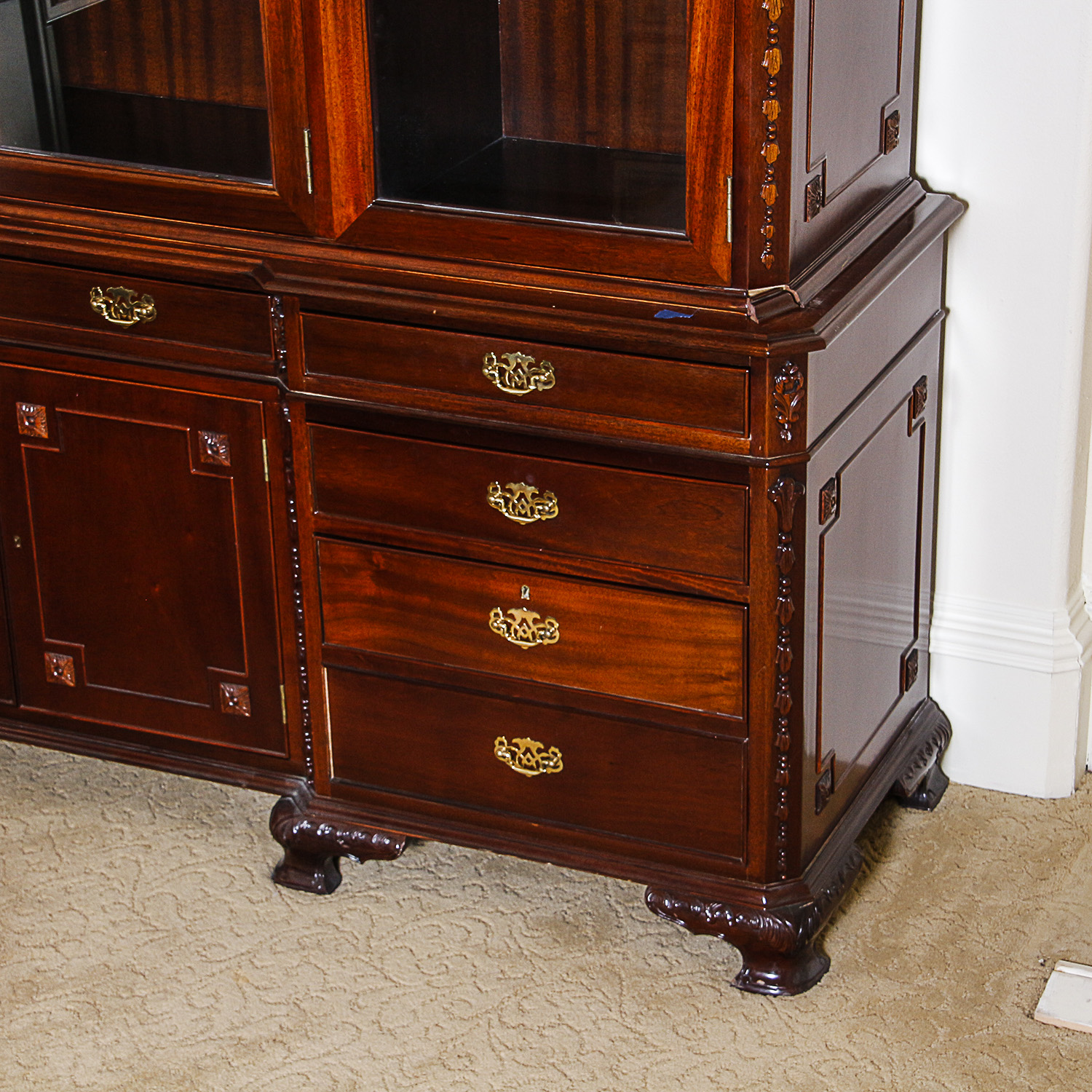 Georgian Style China Cabinet or Bookcase