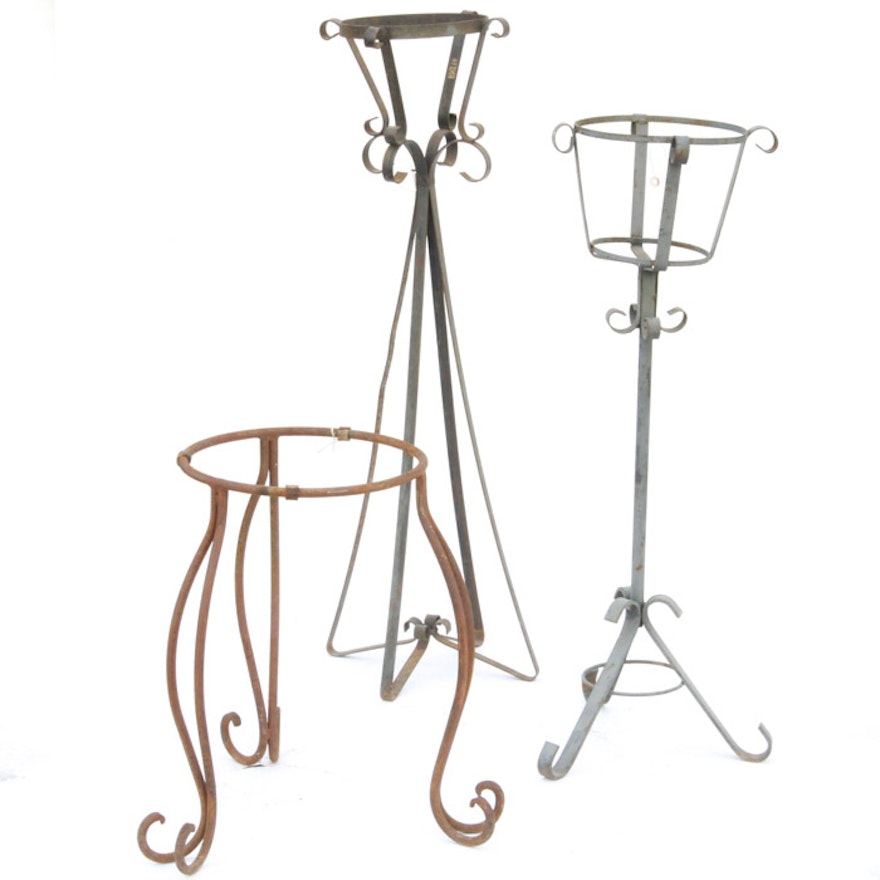 Vintage Metal Plant Stands