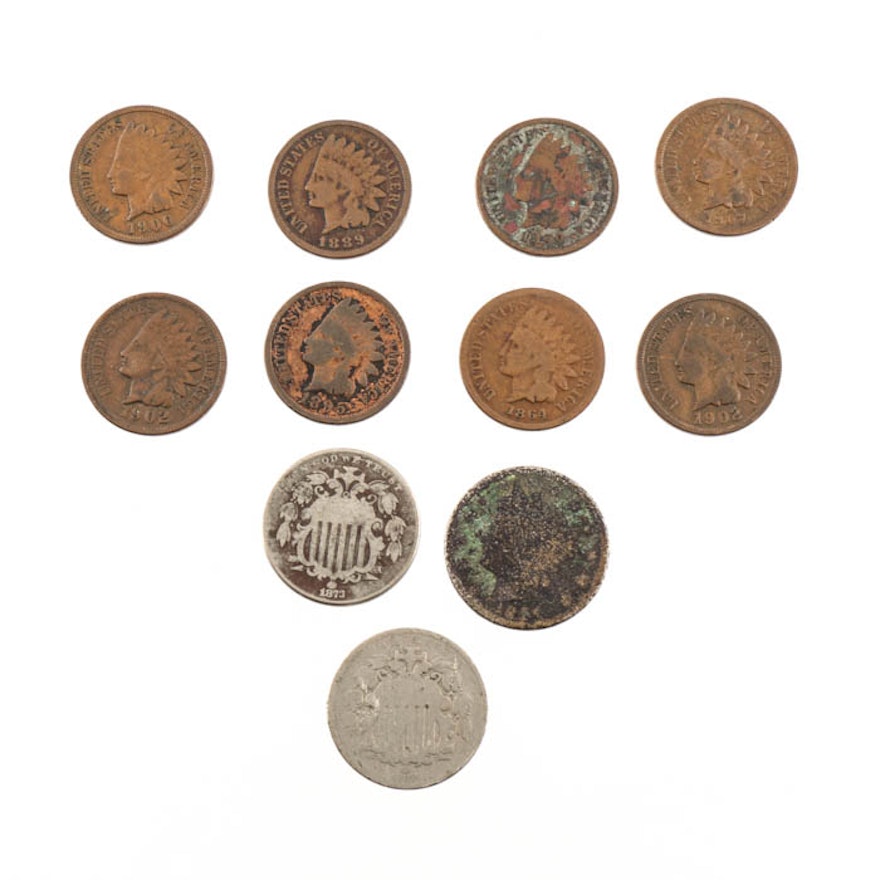 Group of Antique U.S. Coins