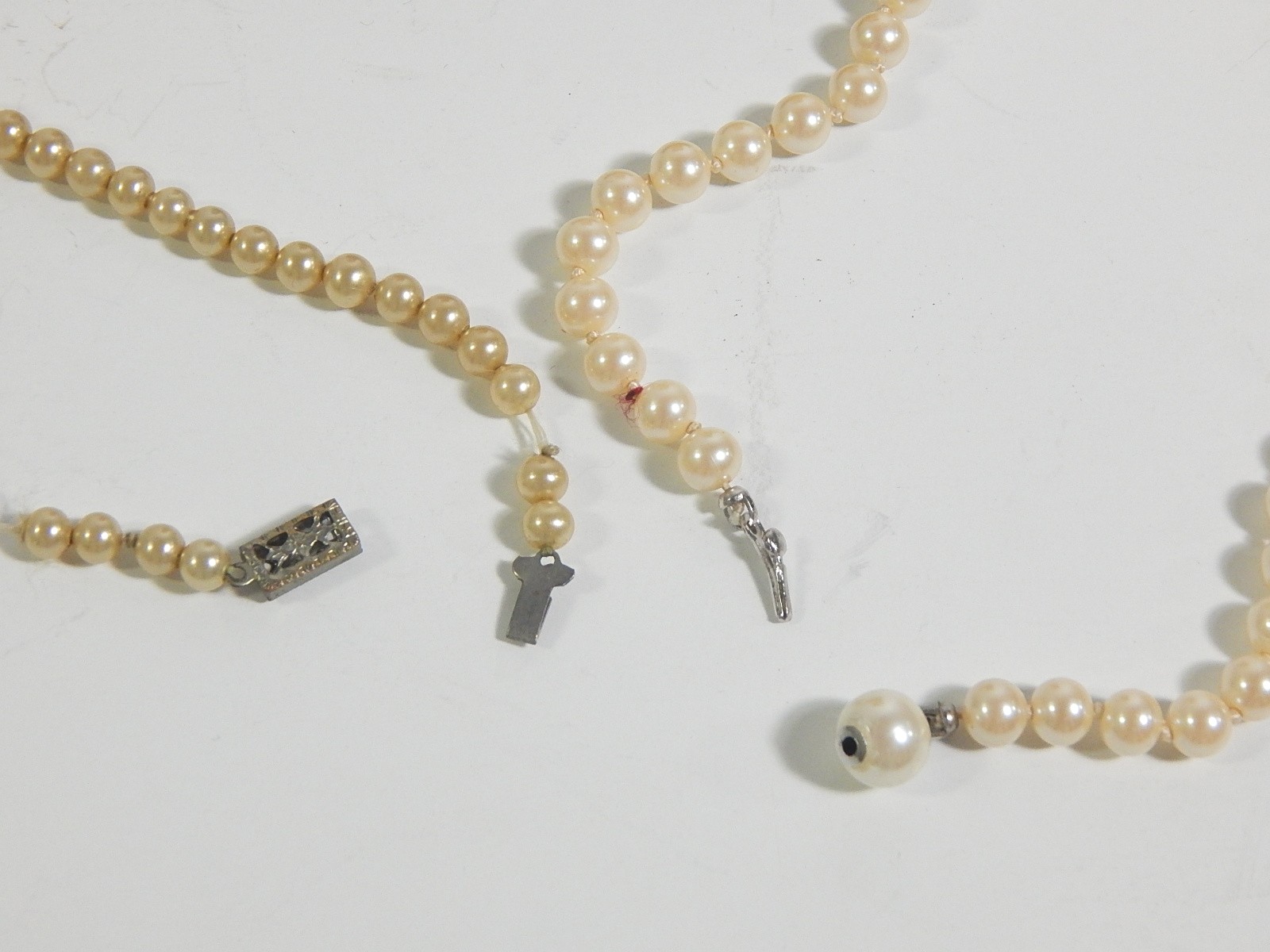 Two Strands of Vintage Cultured Pearl Necklaces