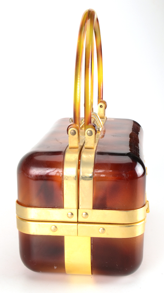 Vintage French Lucite Box Purse