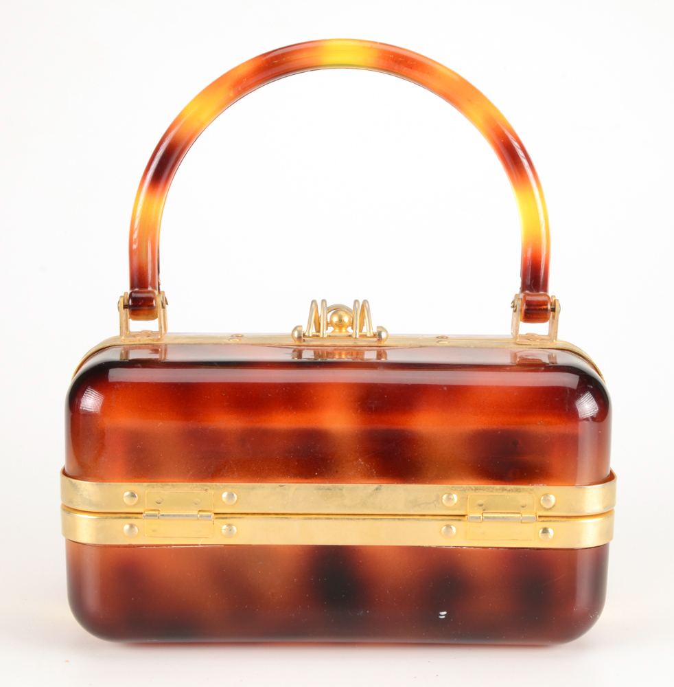 Vintage French Lucite Box Purse