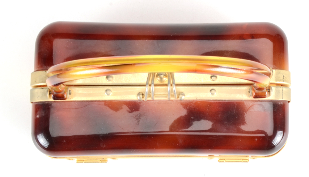 Vintage French Lucite Box Purse
