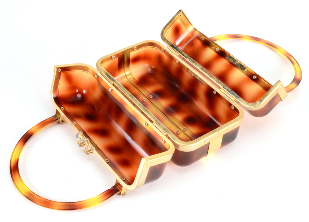 Vintage French Lucite Box Purse