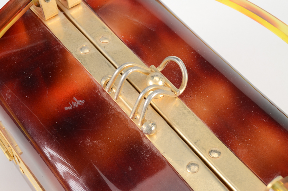 Vintage French Lucite Box Purse