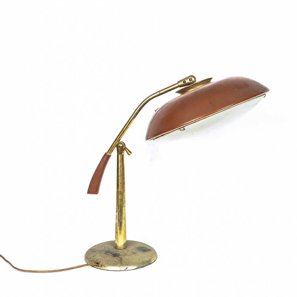 Mid Century Modern Flying Saucer Desk Lamp by Gerald Thurston for Lightolier