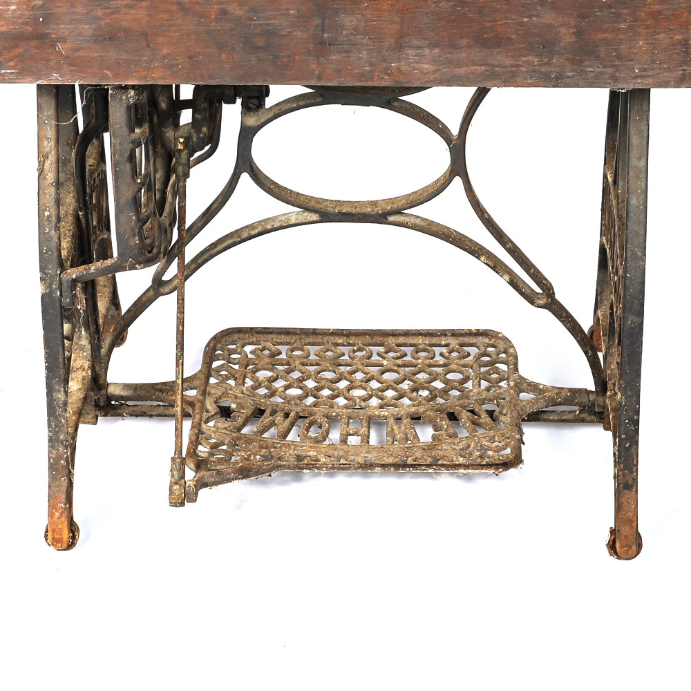 Antique "New Home" Sewing Machine with Cabinet