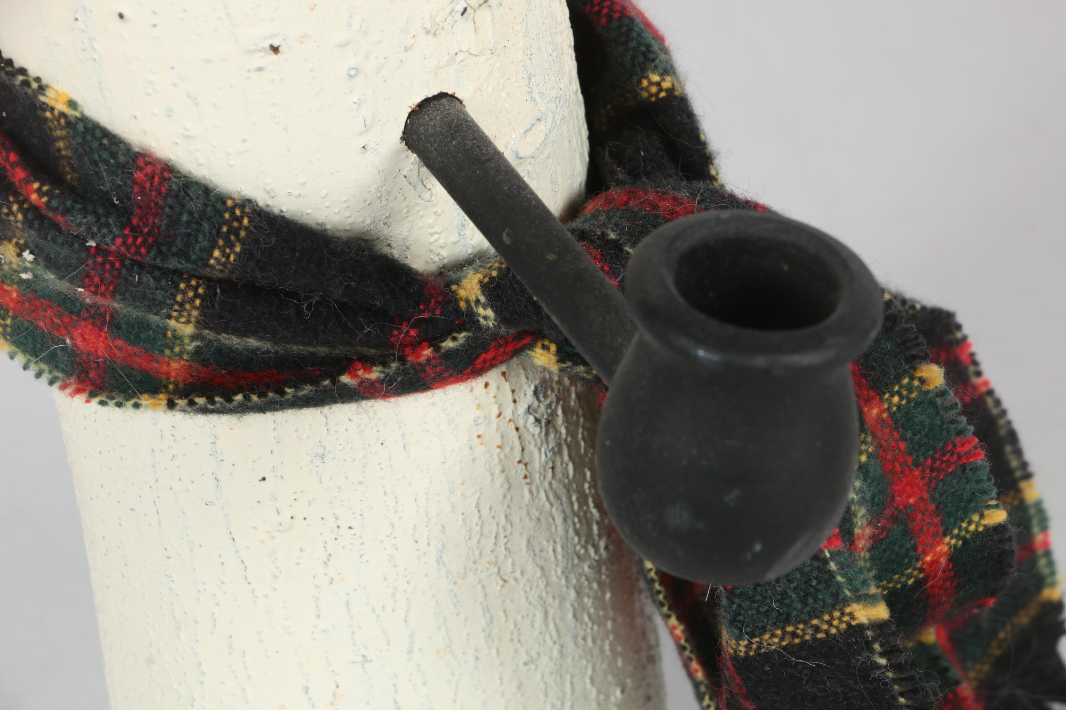 Rennoc and Santa's Best Animated Christmas Dolls and Wooden Folk Art Snowman