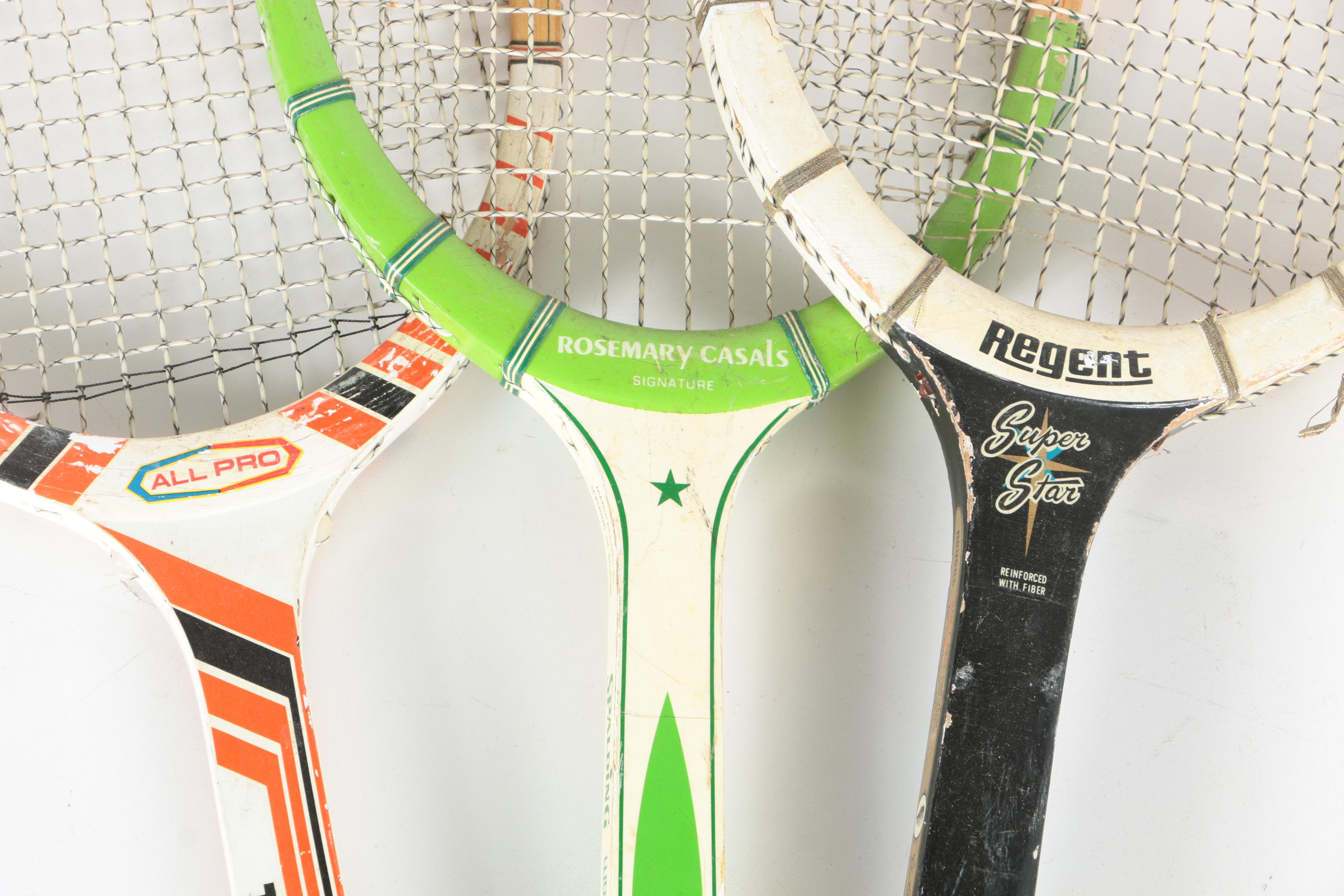 Vintage Tennis Racquets and Baseball Bats