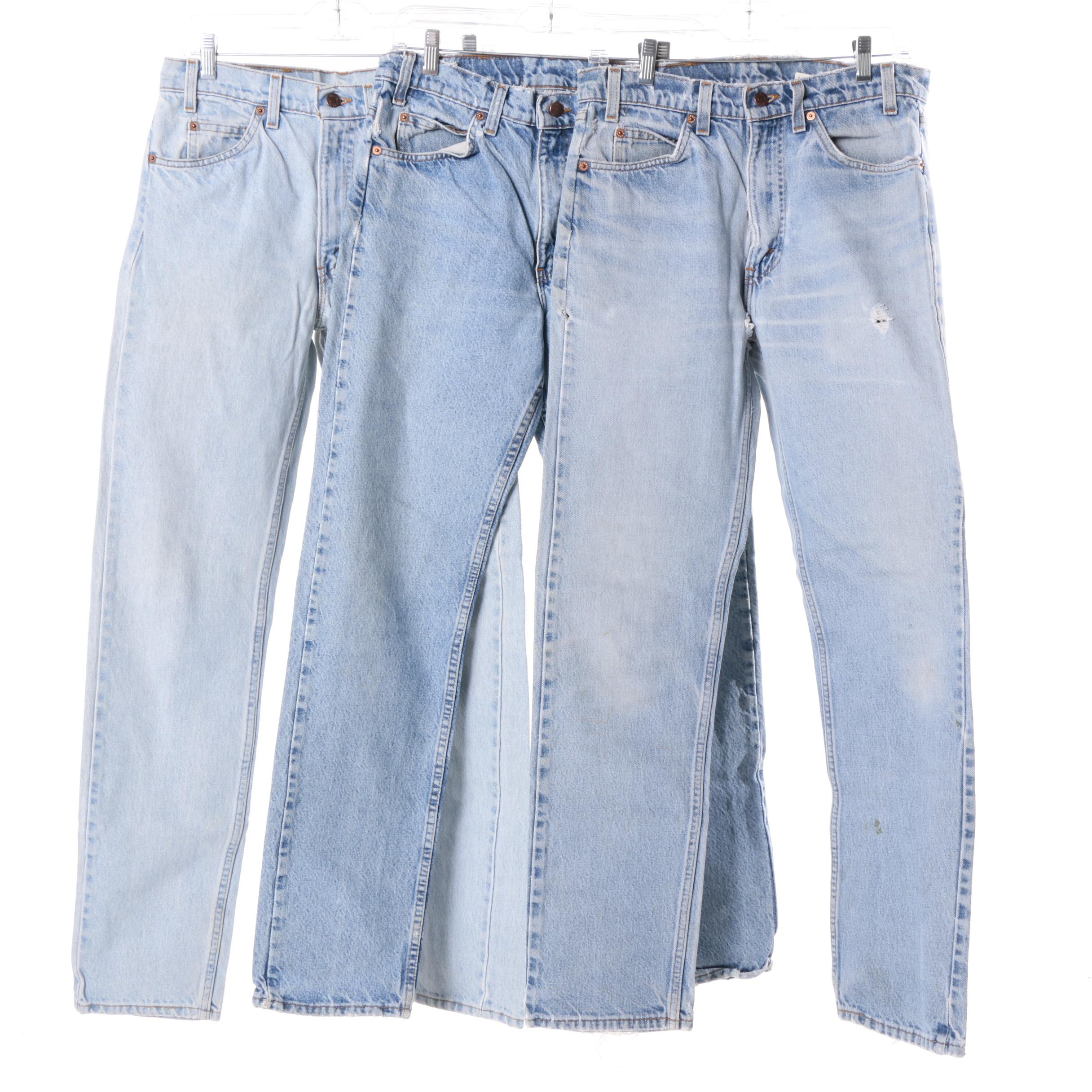 Vintage Orange Tab Levi's 505 Jeans