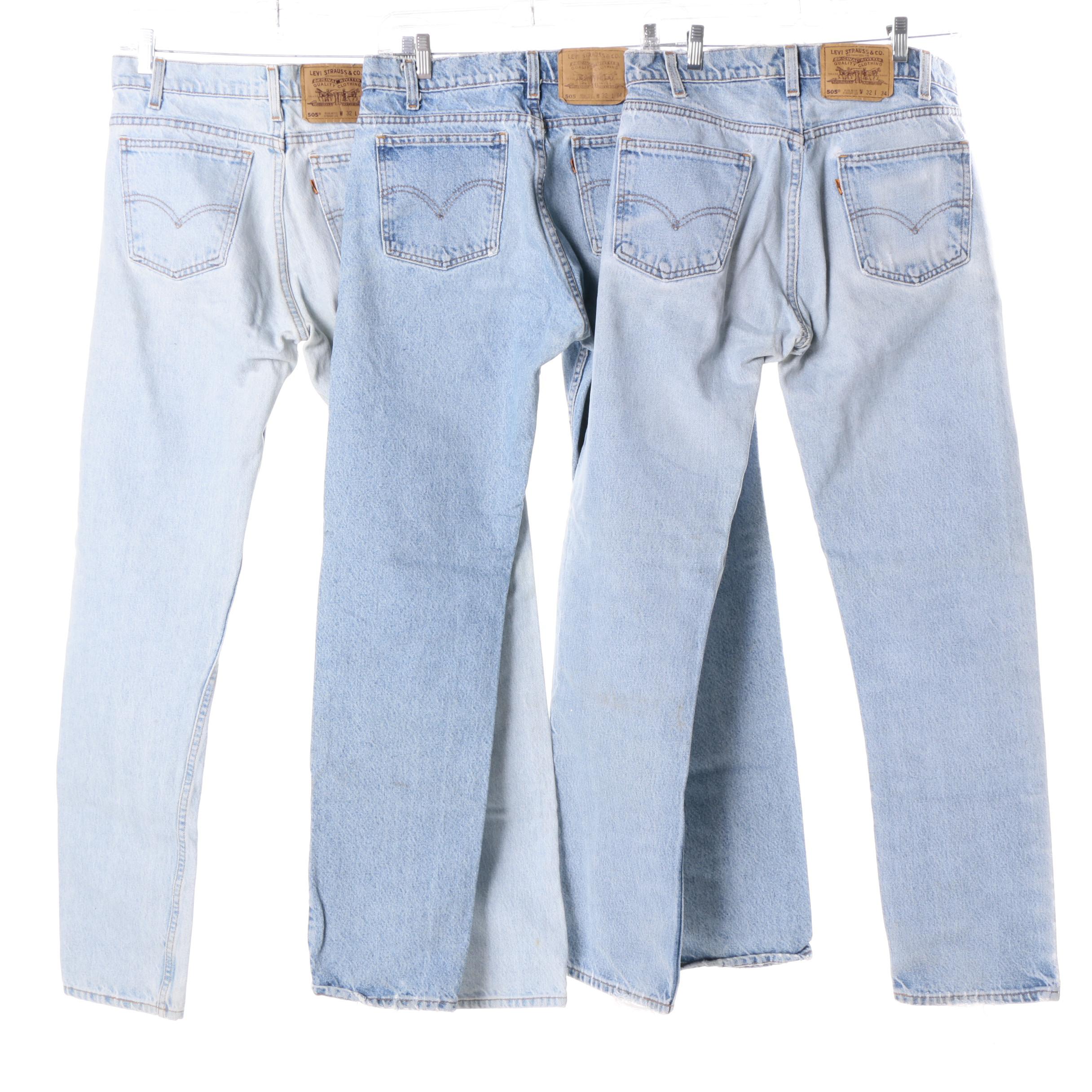 Vintage Orange Tab Levi's 505 Jeans