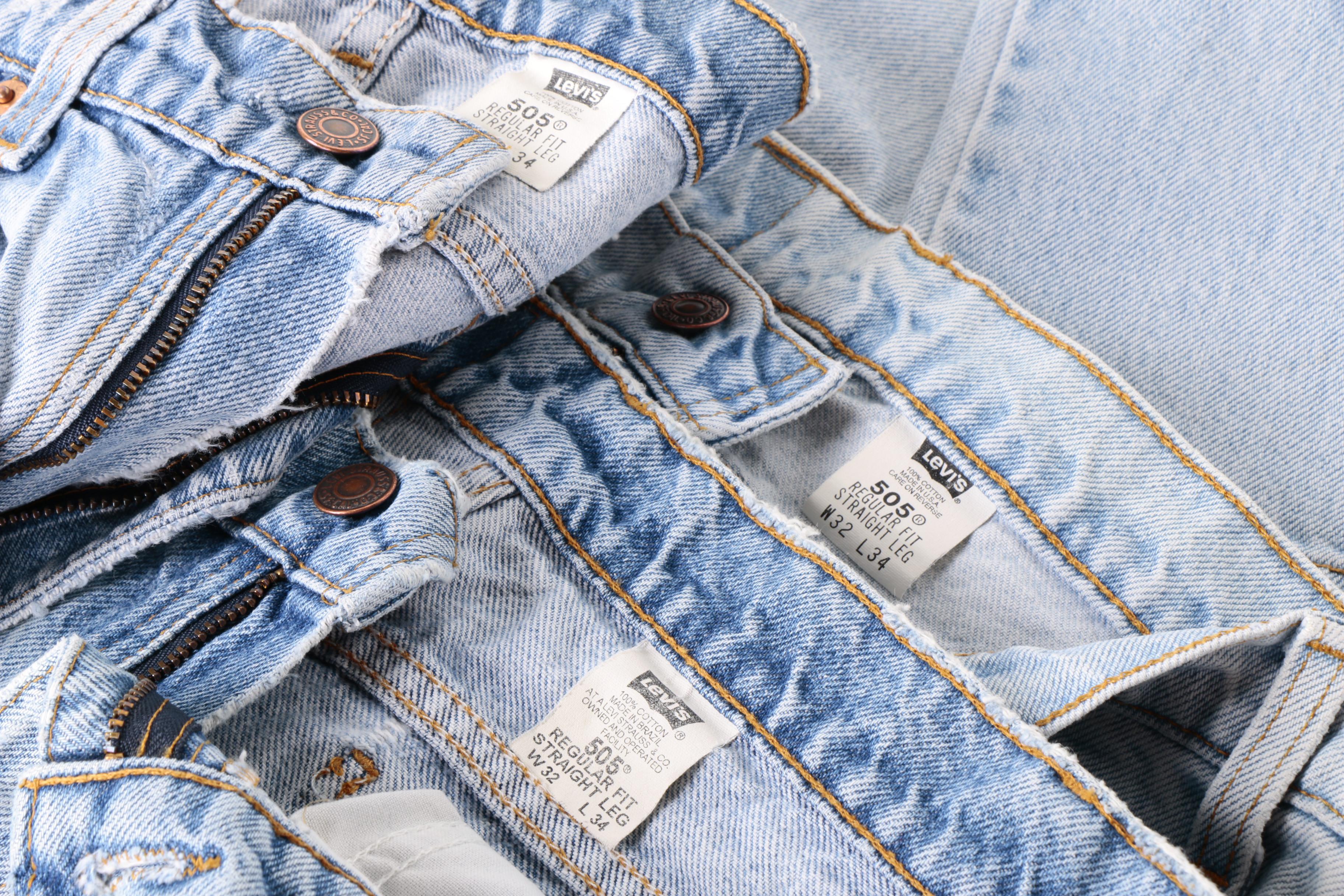 Vintage Orange Tab Levi's 505 Jeans