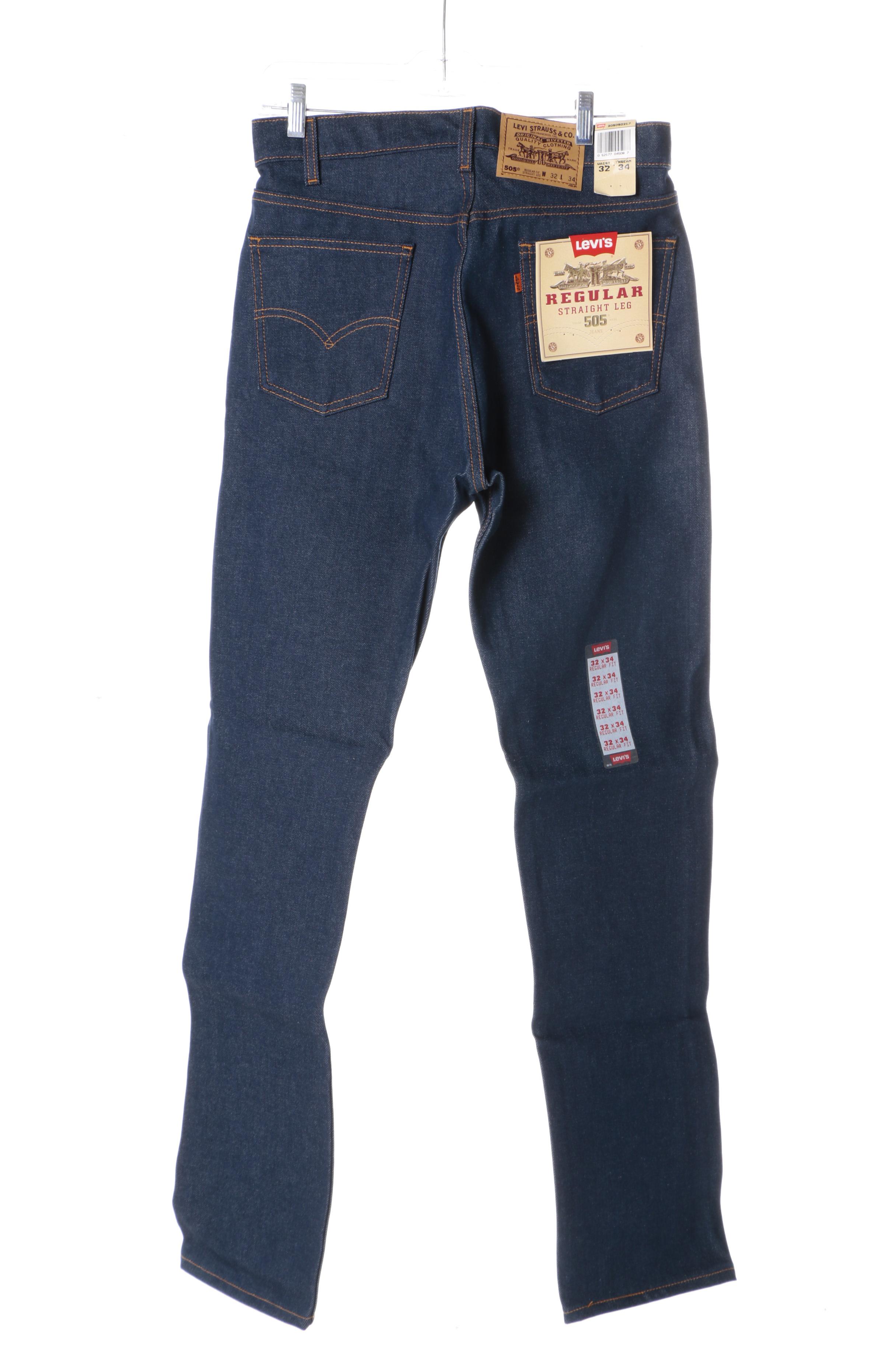 Circa 1980s Vintage Orange Tab Levi's 505 Jeans