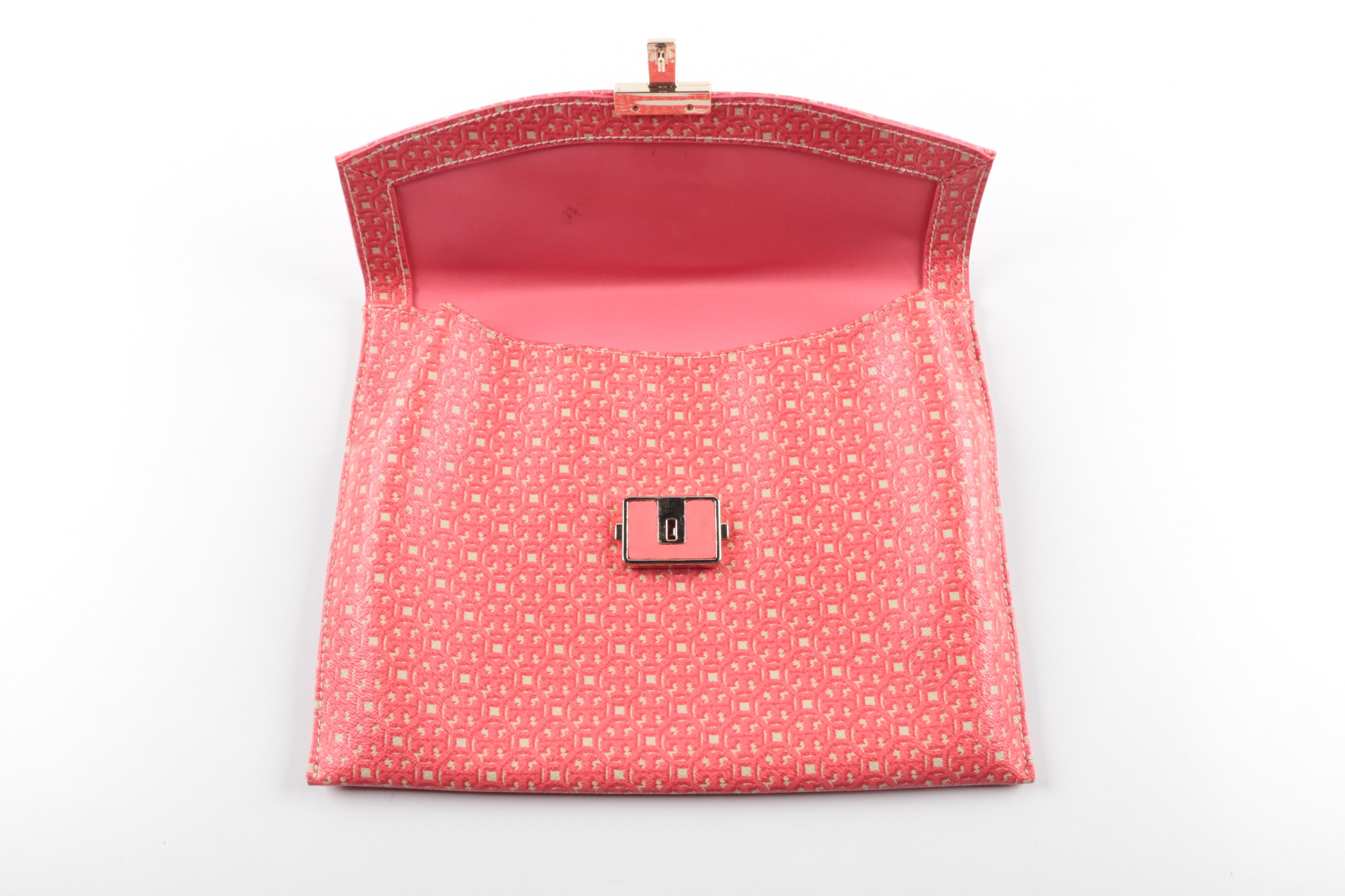 Tory Burch Clutch Handbag and "In Color" Table Book