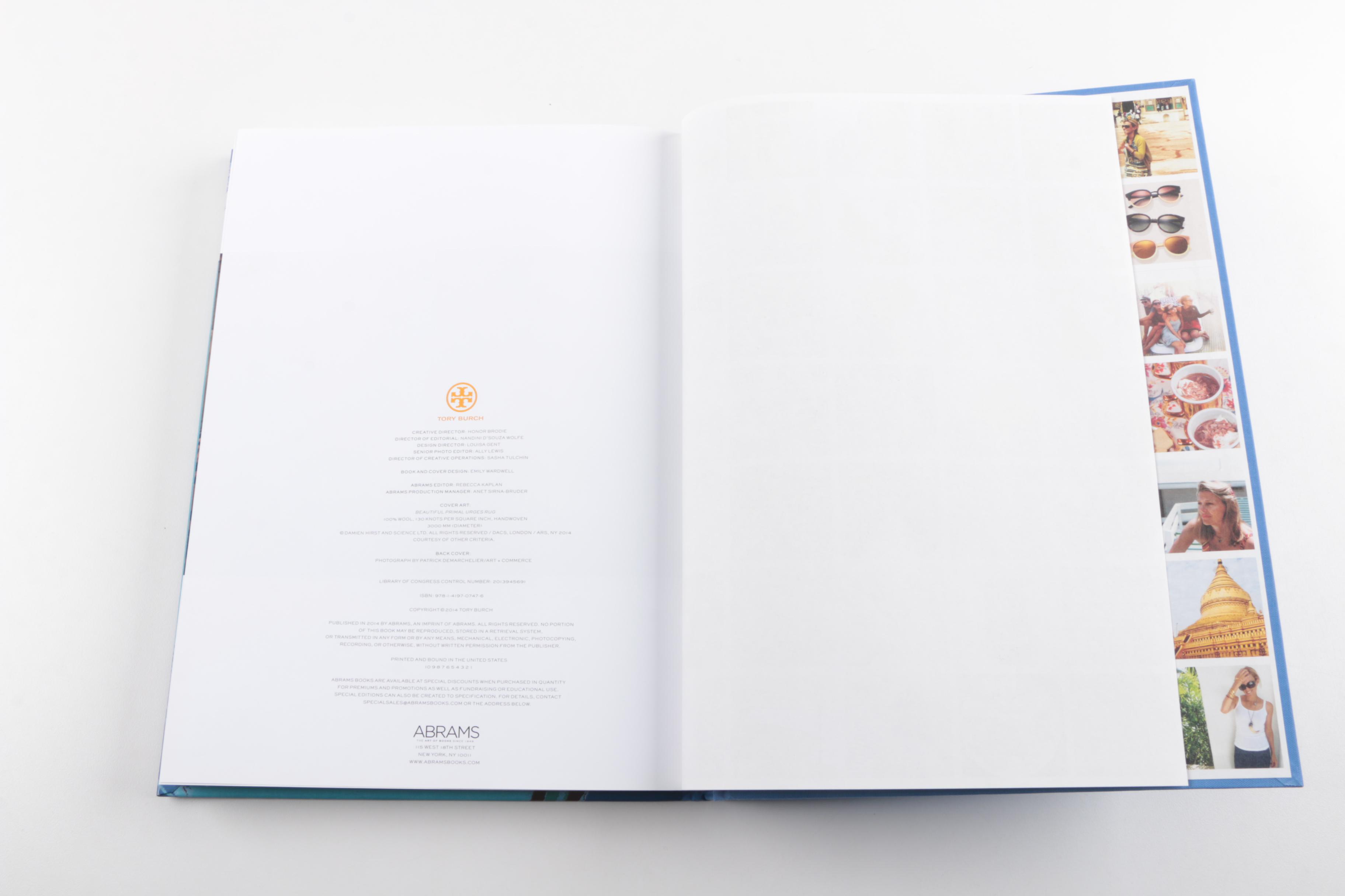 Tory Burch Clutch Handbag and "In Color" Table Book