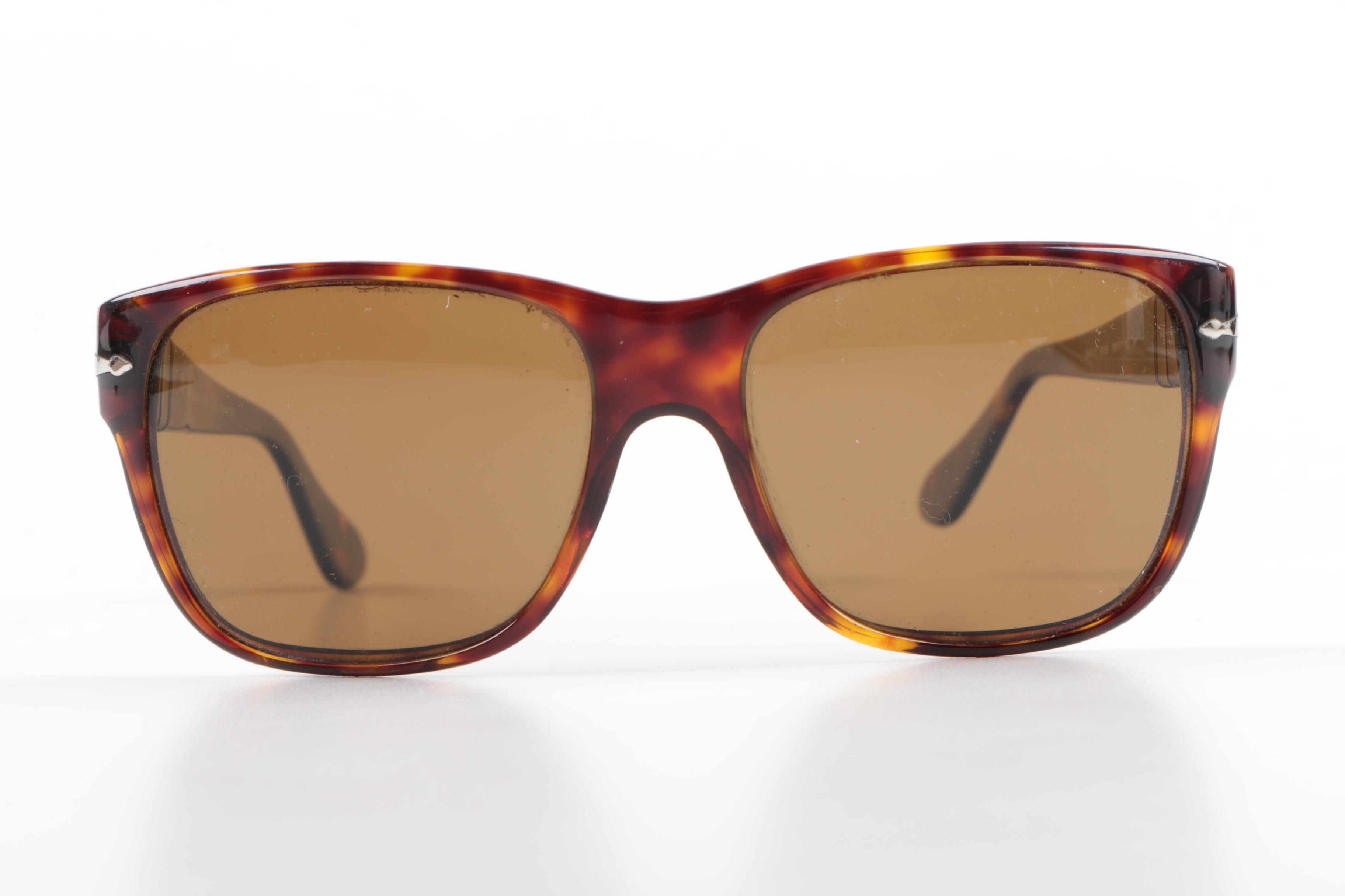 Persol Polarized Horn-Rimmed Style Sunglasses