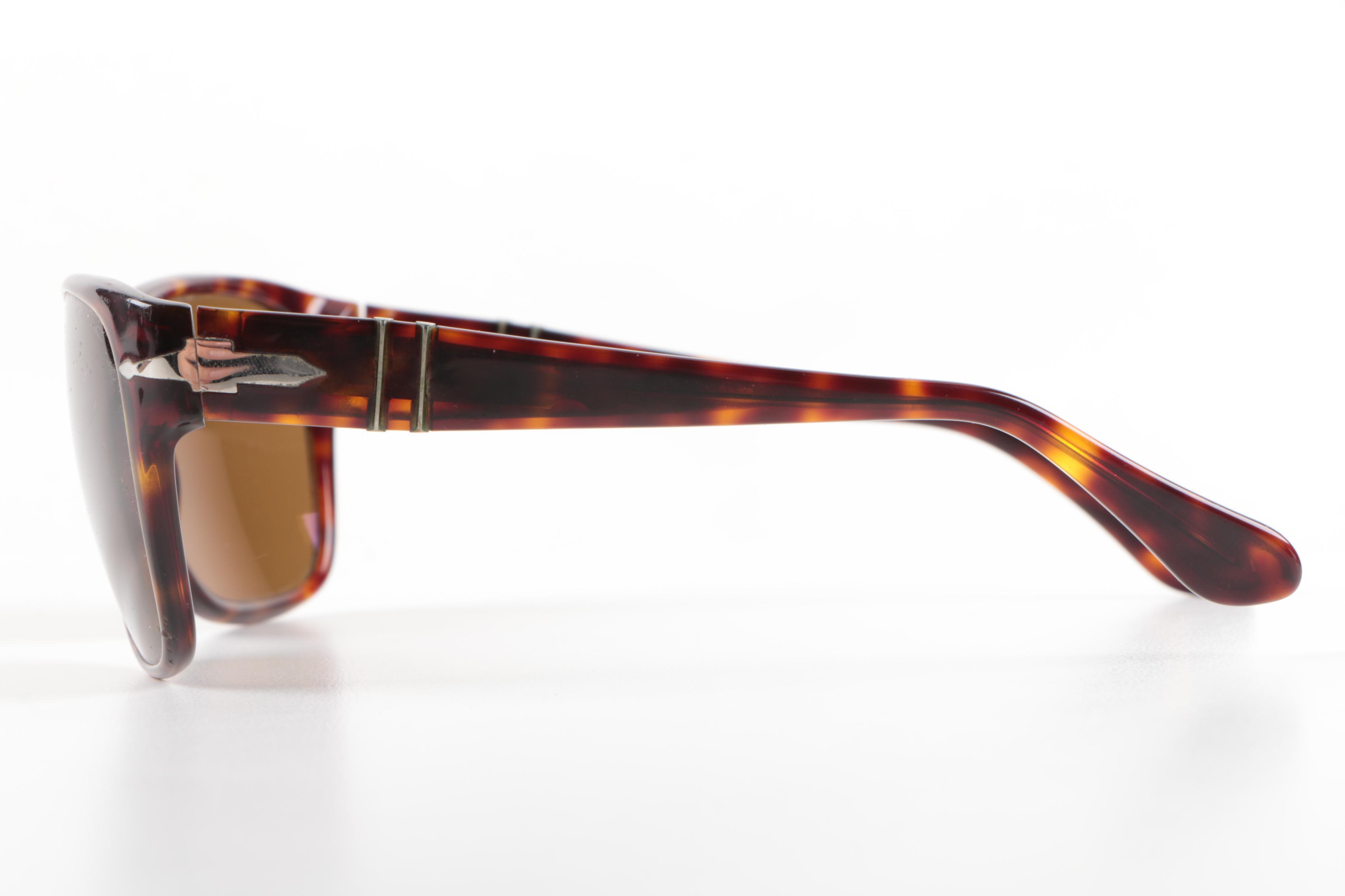 Persol Polarized Horn-Rimmed Style Sunglasses