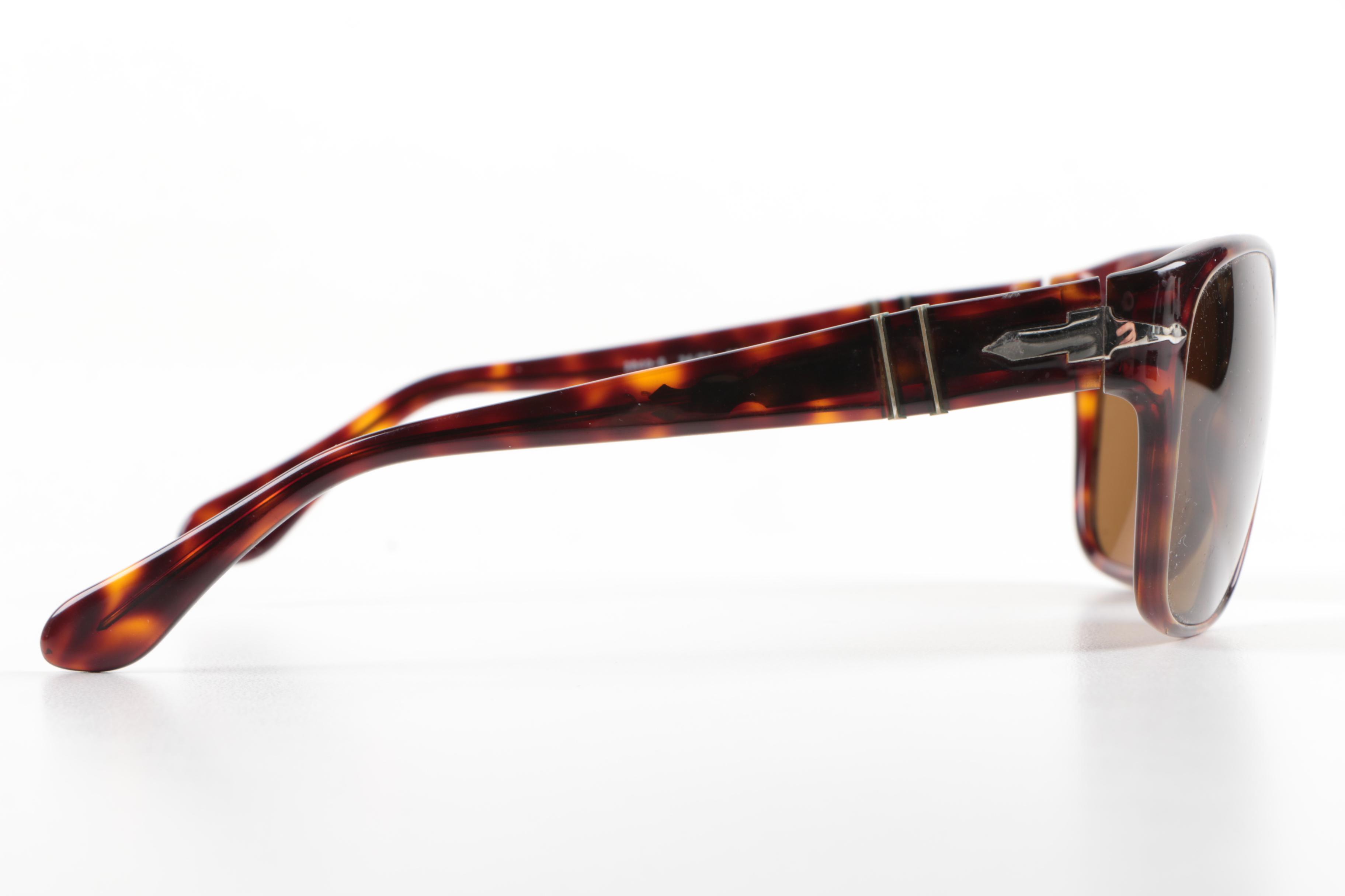 Persol Polarized Horn-Rimmed Style Sunglasses