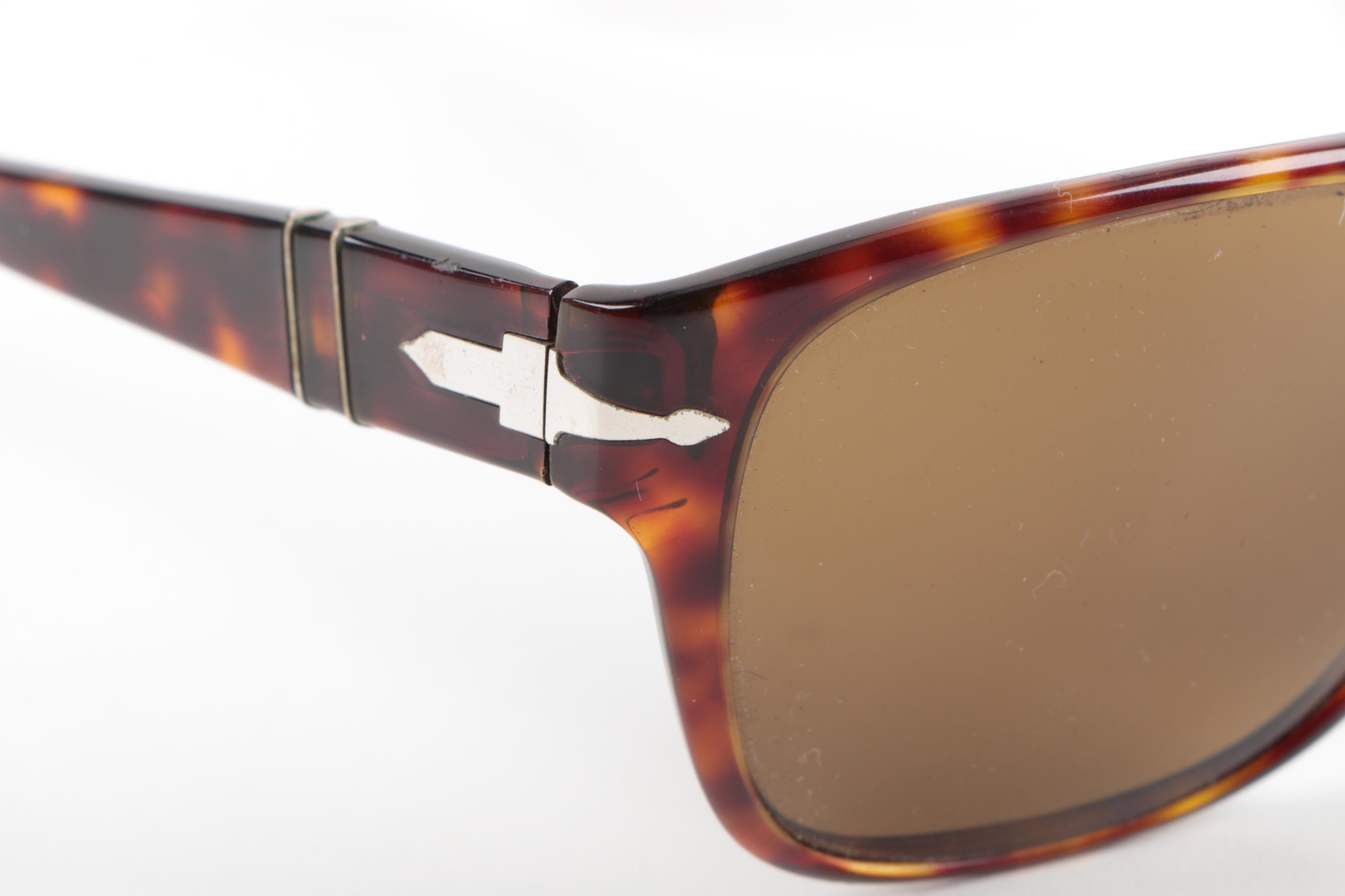 Persol Polarized Horn-Rimmed Style Sunglasses