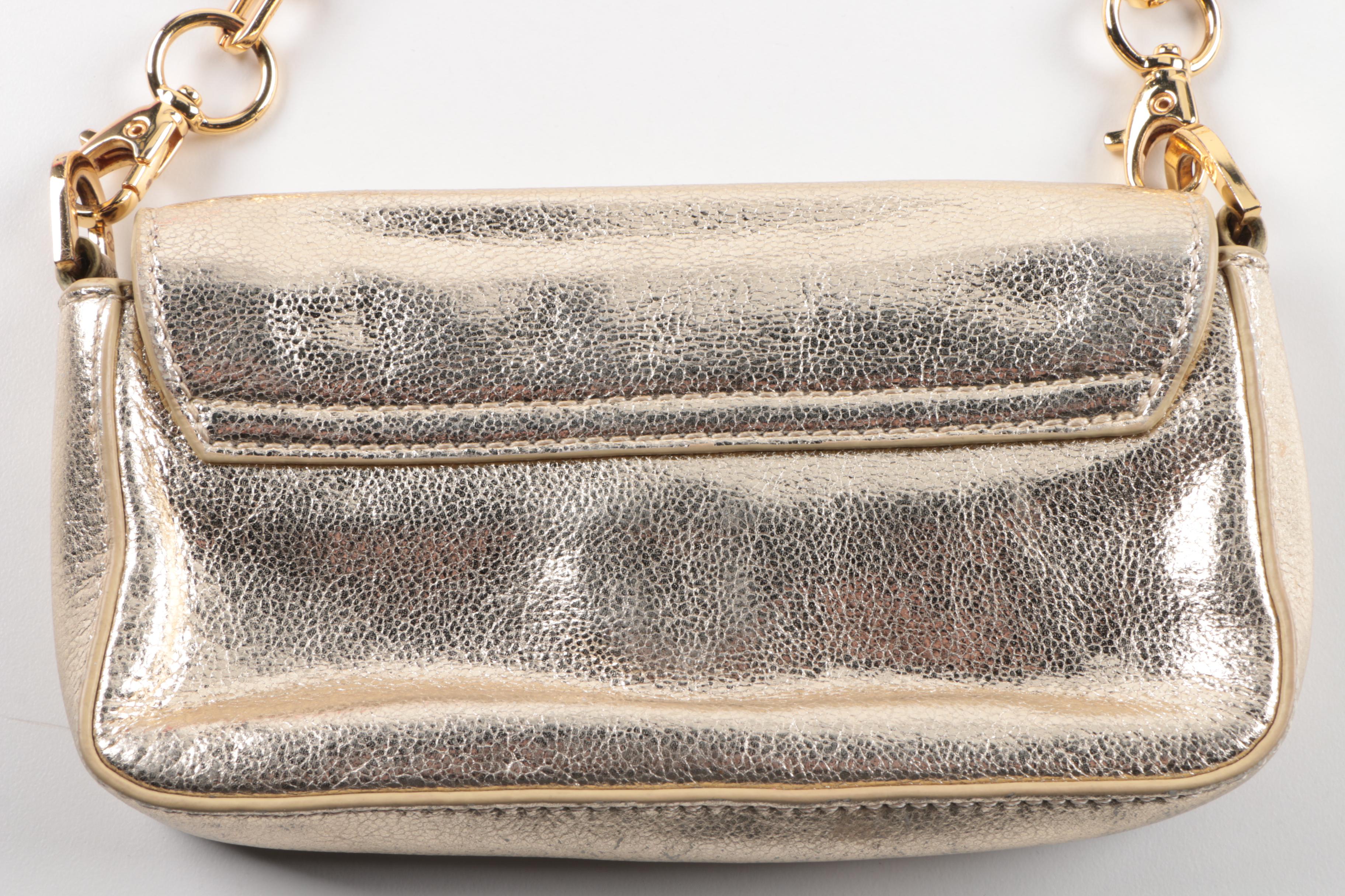 Tory Burch Metallic Leather Crossbody Bag
