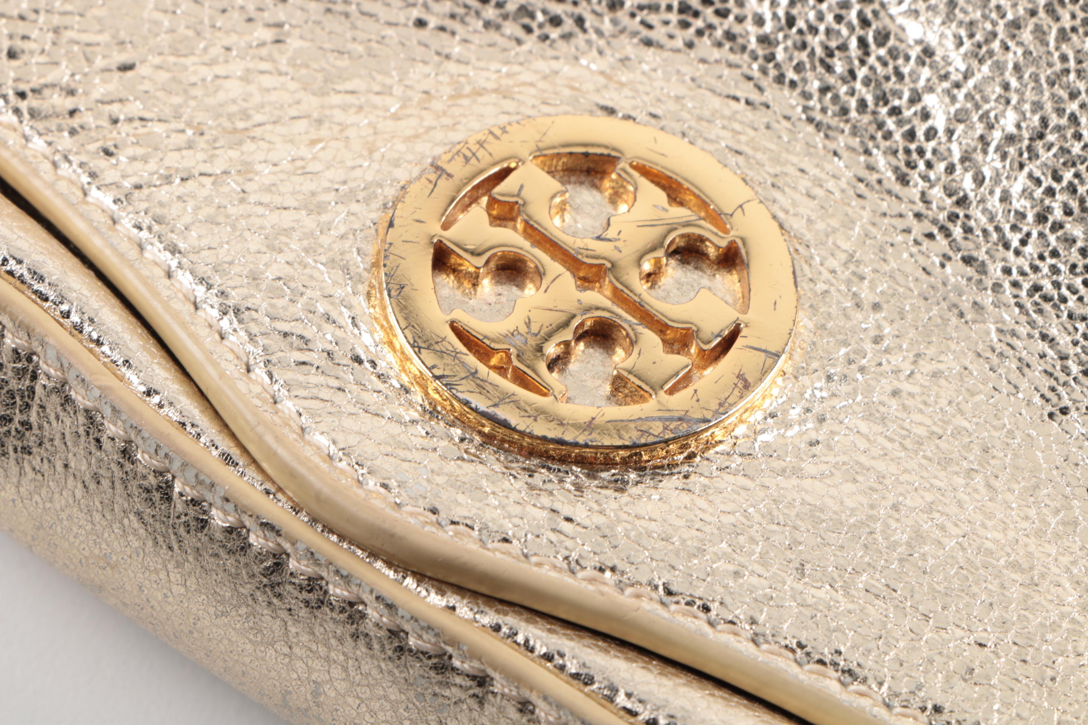 Tory Burch Metallic Leather Crossbody Bag
